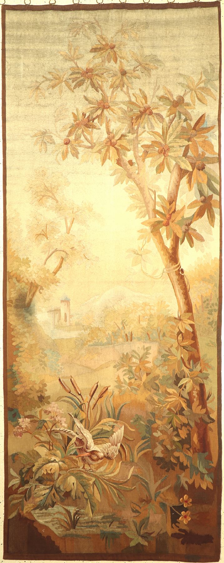 Feine Flämische Tapesseri, antik, (Fragment)Flandern, 19 Jhd., Wolle gewebt auf Baumwolleca.310 x 123 cm, EHZ: 2(guter Zustand).