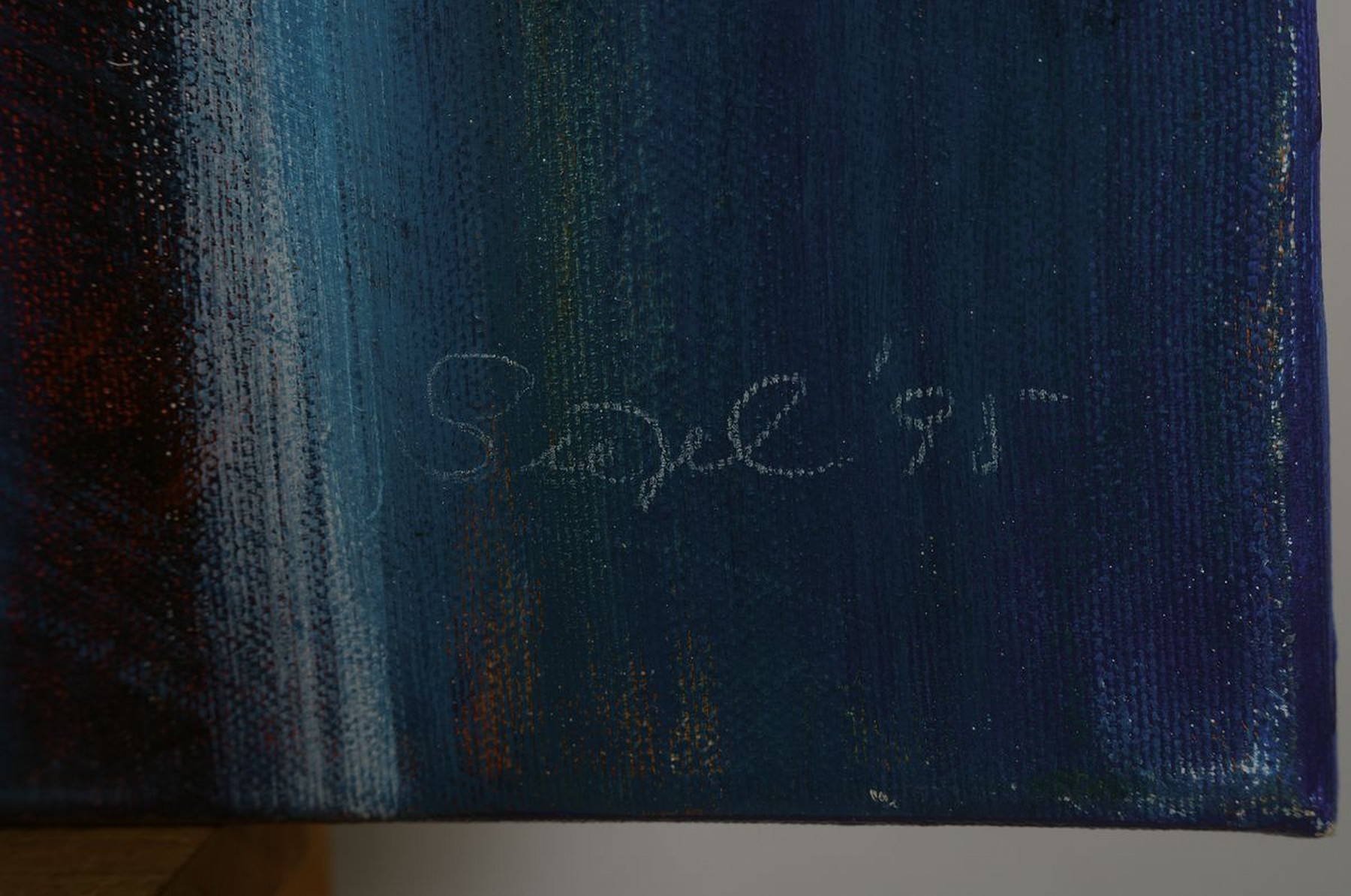 Detail a: Gisela Siegel, zeitgenössische Künstlerin, war in Lübeck ansässig, tätig als Dozentin für Gestaltung der Werkschule dort, hier: Acryl/Lwd, ...