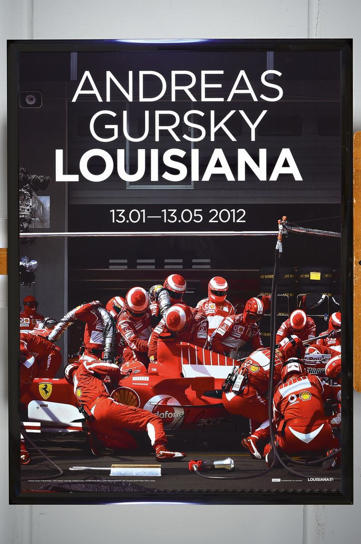 Detail k: Andreas Gursky, geb. 1955, "Louisiana Museum 2012", Offsetlitho, handsign., gerahmt unter Plexiglas, gesamt ca. 89x67 cm