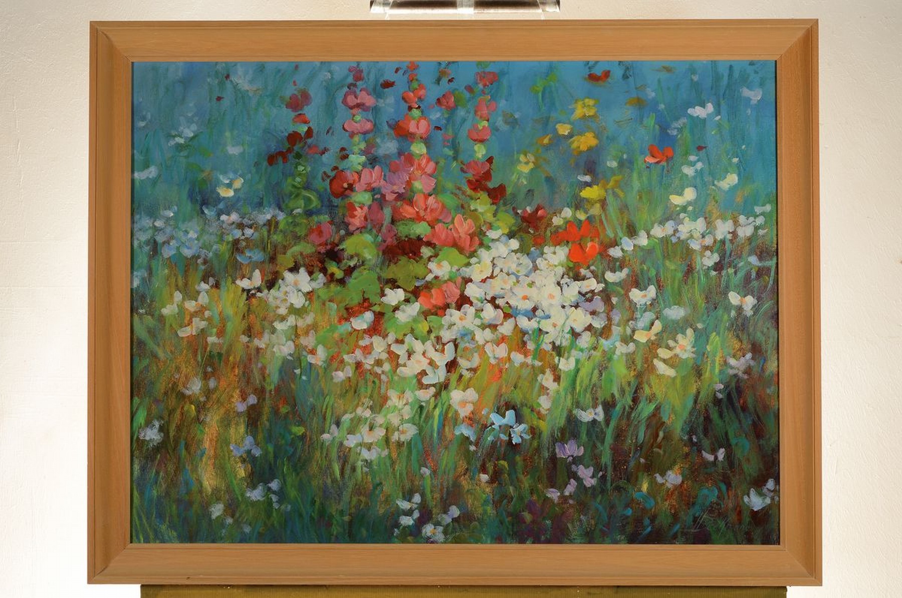 Detail k: Helmut Pete Beckmann, geb. 1929, Blumenwiese, Öl/Lwd, rechts unten signiert, ca. 60x80cm, R. ca. 68x88cm