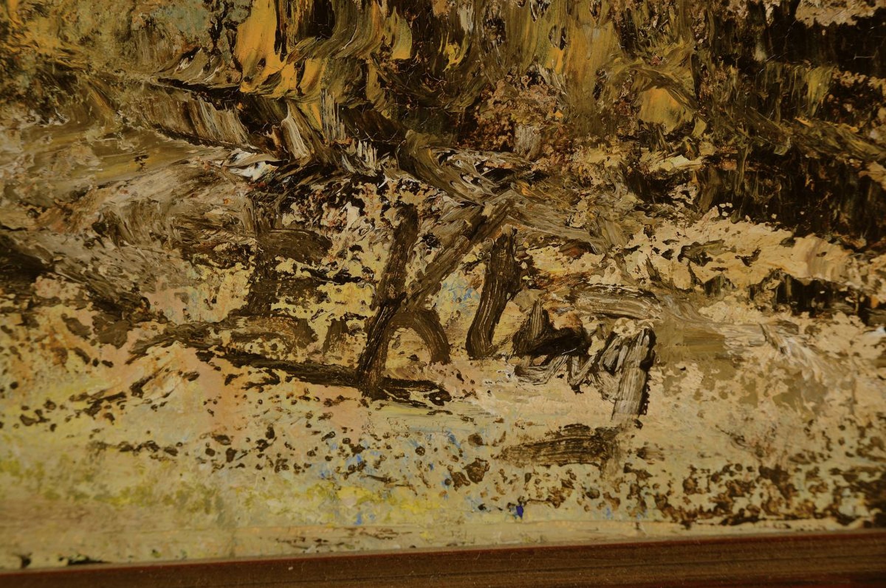 Detail a: Eduard Klug, geb. 1924 Deidesheim, Herbstwald, Öl/Lwd, rechts unten signiert, ca. 70x50cm, R. ca. 81x61cm