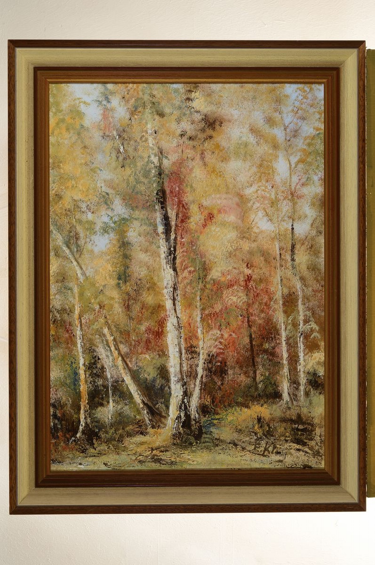 Detail k: Eduard Klug, geb. 1924 Deidesheim, Herbstwald, Öl/Lwd, rechts unten signiert, ca. 70x50cm, R. ca. 81x61cm