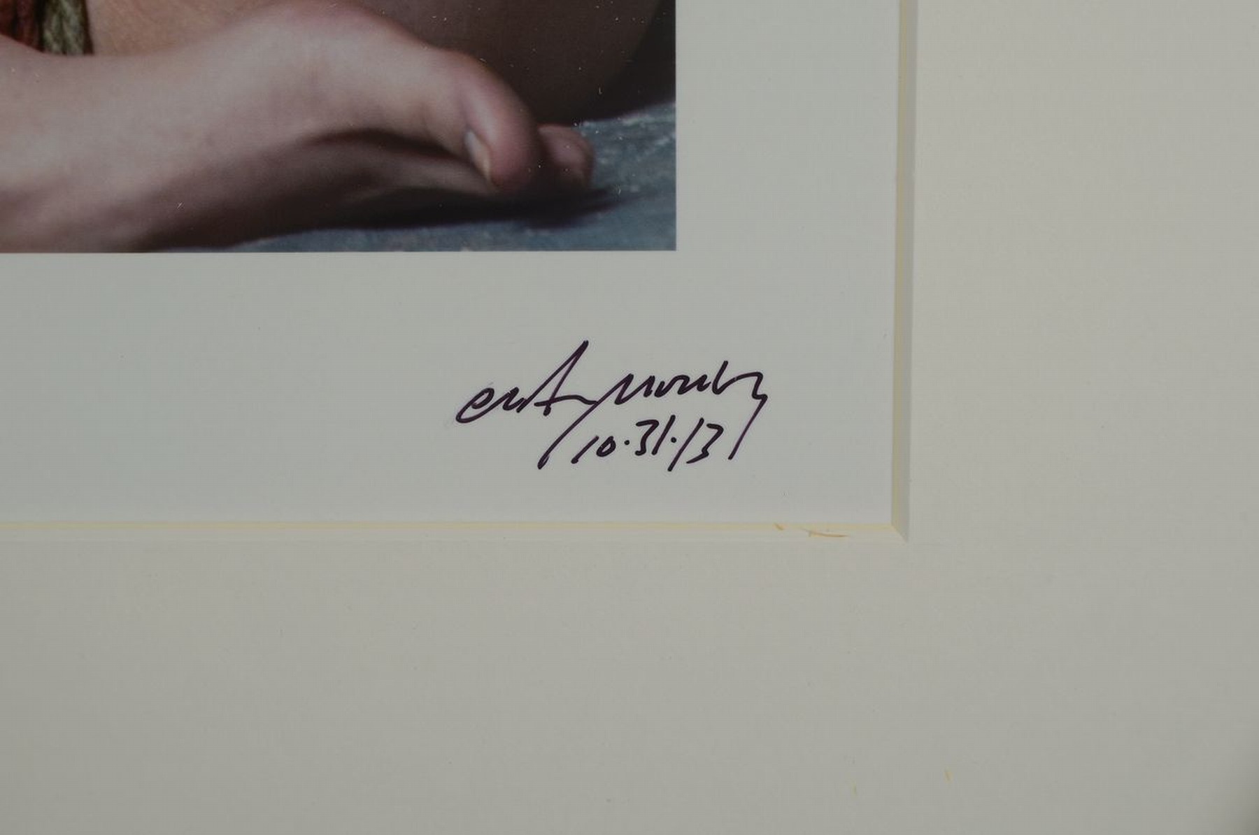 Detail a: Craig Morey, 1952 Fort Wayne/USA, Aktfotografie, handsigniert, aus 2013, dat. rückseitig mit Zertifikat, unter Glas, Rahmen 46 x 56 cm
