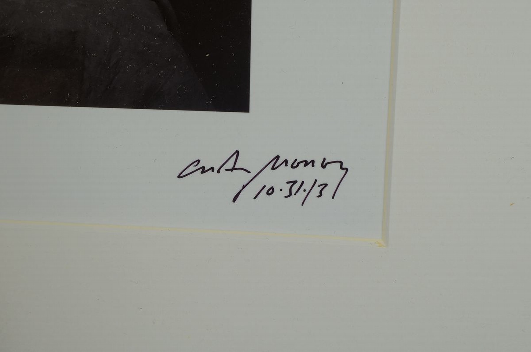 Detail a: Craig Morey, 1952 Fort Wayne/USA, Aktfotografie, handsigniert, aus 2013, dat. rückseitig mit Zertifikat, unter Glas, Rahmen 46 x 56 cm