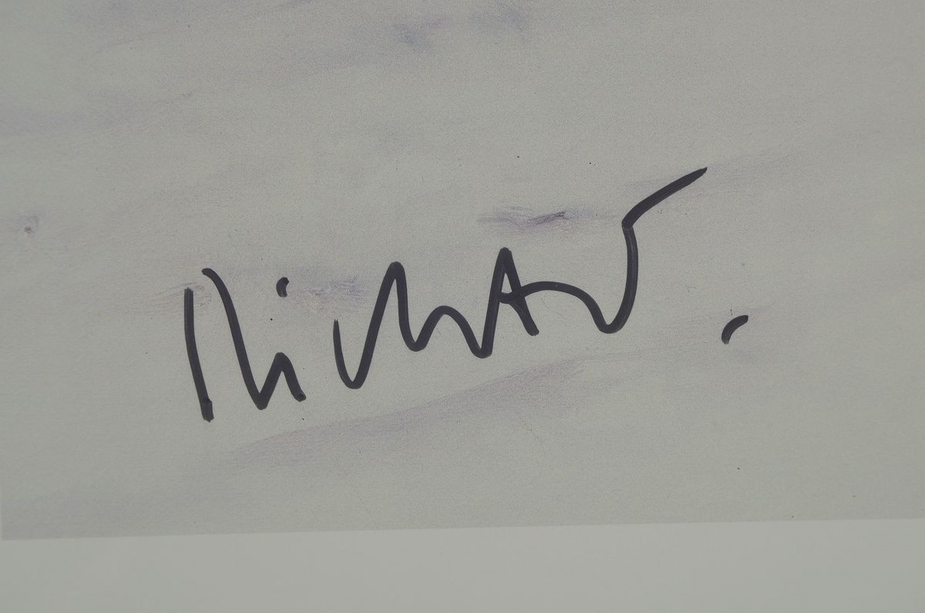Detail a: Gerhard Richter,geb. 1932, Offset auf Karton handsigniert, nur wenige signierte Exemplare,"Gehöft", 1999, Blattgr. 43 x 48 cm, unter Glas, ...