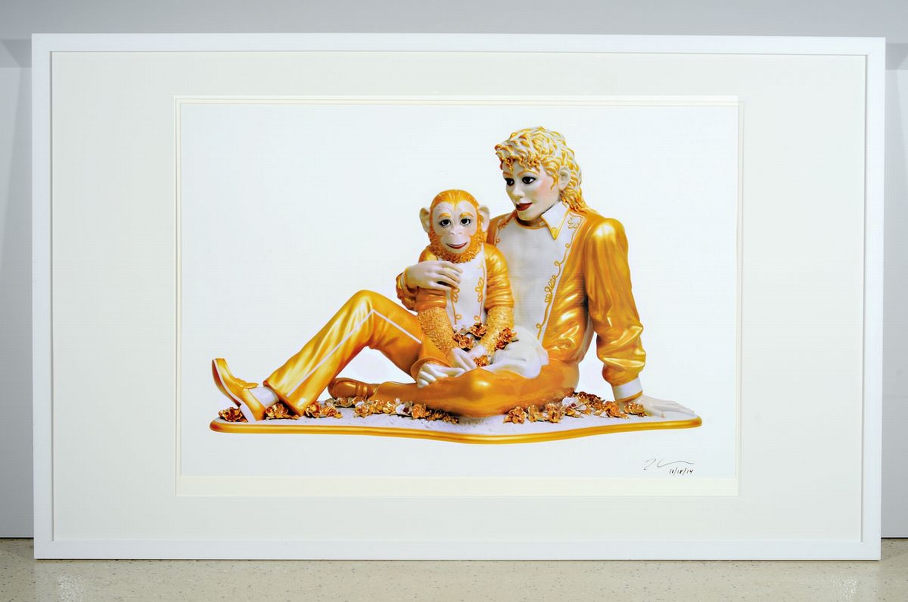 Detail k: Jeff Koons, geb. 1955, Offset, "Michael Jackson", handsigniert, nur wenige handsignierte Exemplare, Blattgr. 70 x 100 cm, aus 2012, Hrsg. ...