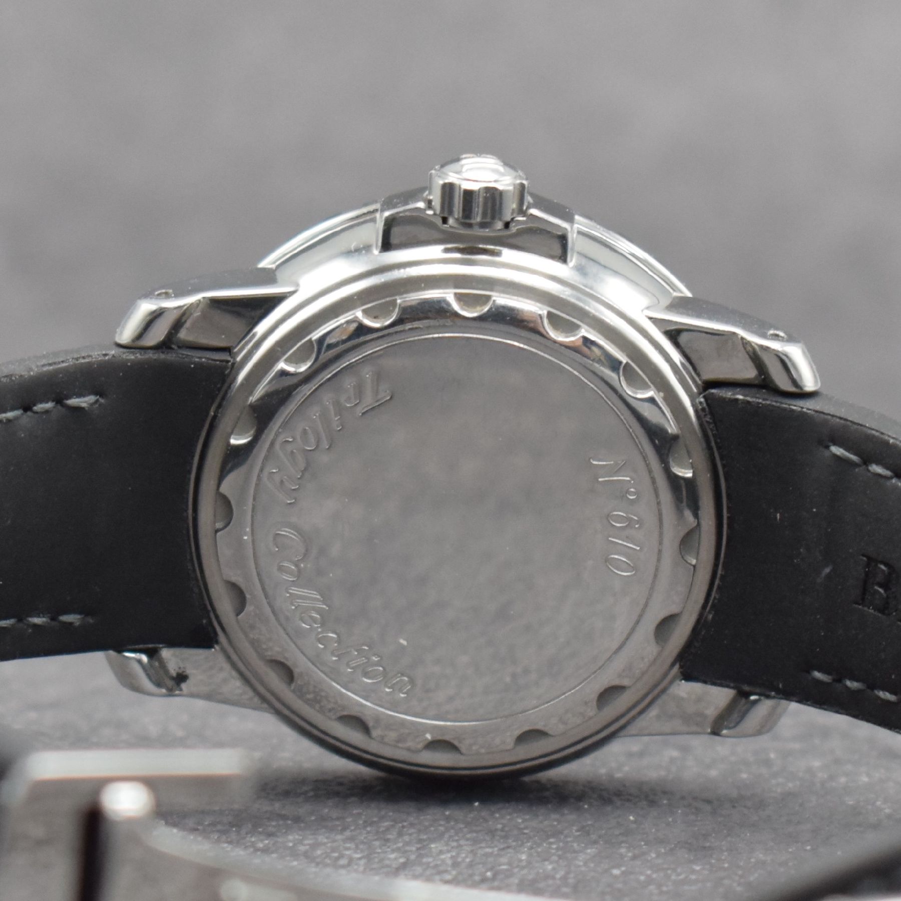 Detail g: BLANCPAIN GMT Trilogy Collections Herrenarmbanduhr in Stahl, Schweiz lt. orig. Papier verk. 09/1999, Automatik, pol. Geh., beids. drehb. Lünette m. ...
