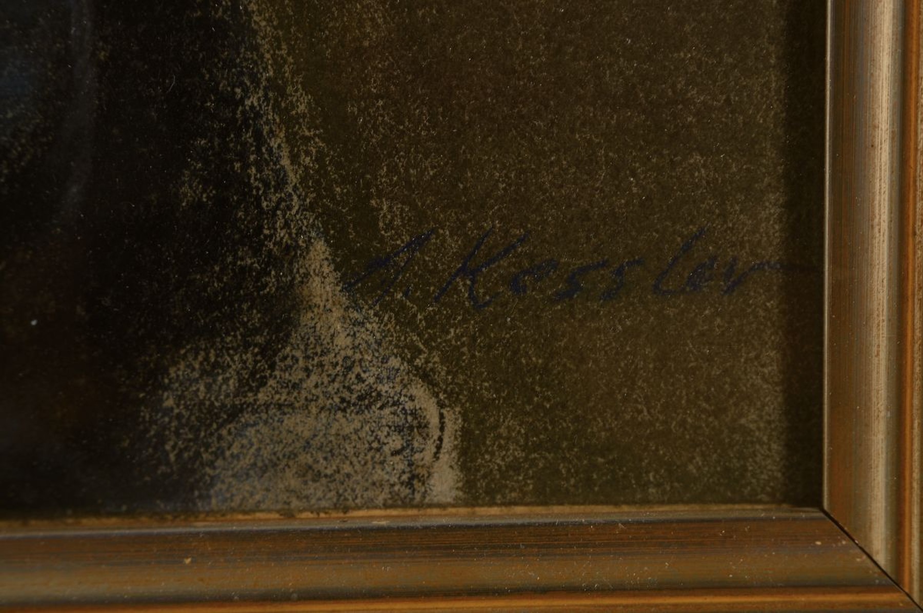 Detail a: Adolf Kessler, 1890 Godramstein-1974 Landau,3 Porträts aus einer Winzerfamilie, Heinrich, Marie und Hanno Messerschmitt aus Landau- Godramstein, ...