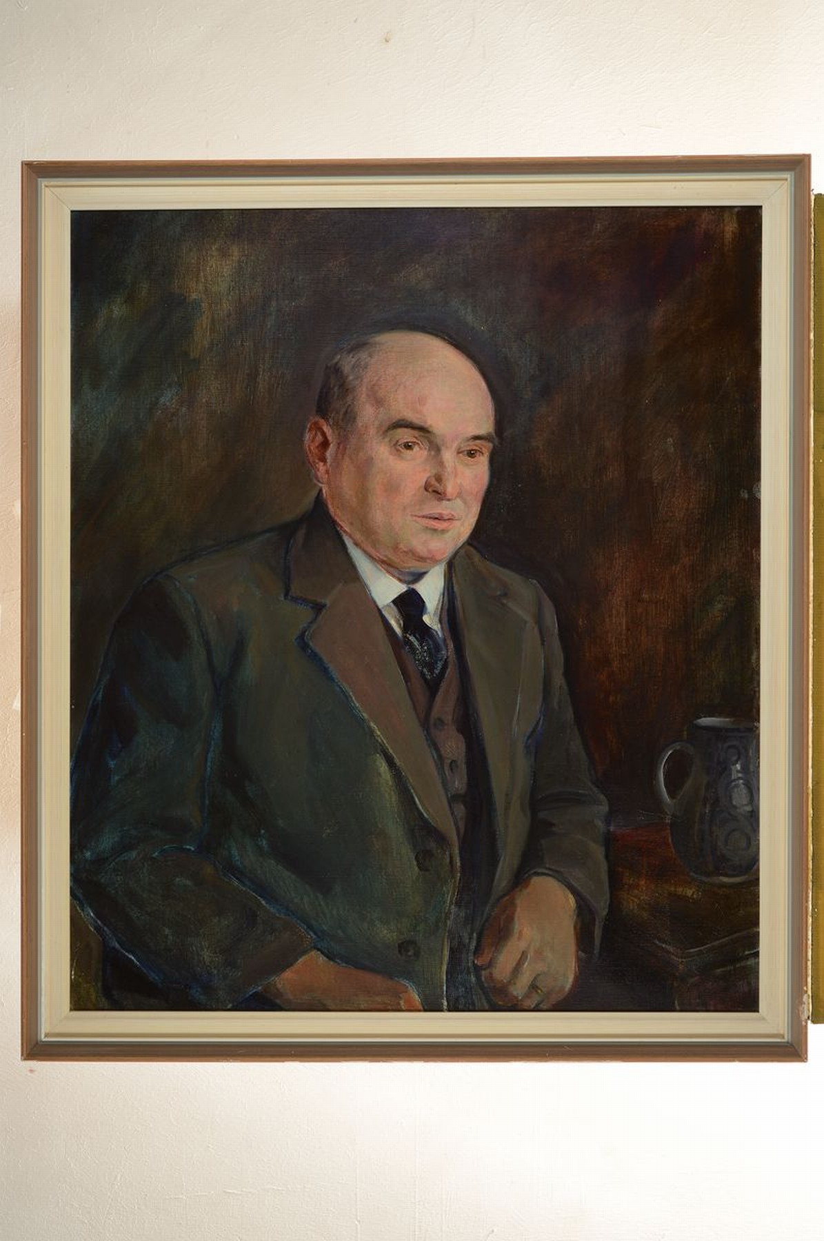 Detail k: Adolf Kessler, 1890 Godramstein-1974 Landau,3 Porträts aus einer Winzerfamilie, Heinrich, Marie und Hanno Messerschmitt aus Landau- Godramstein, ...