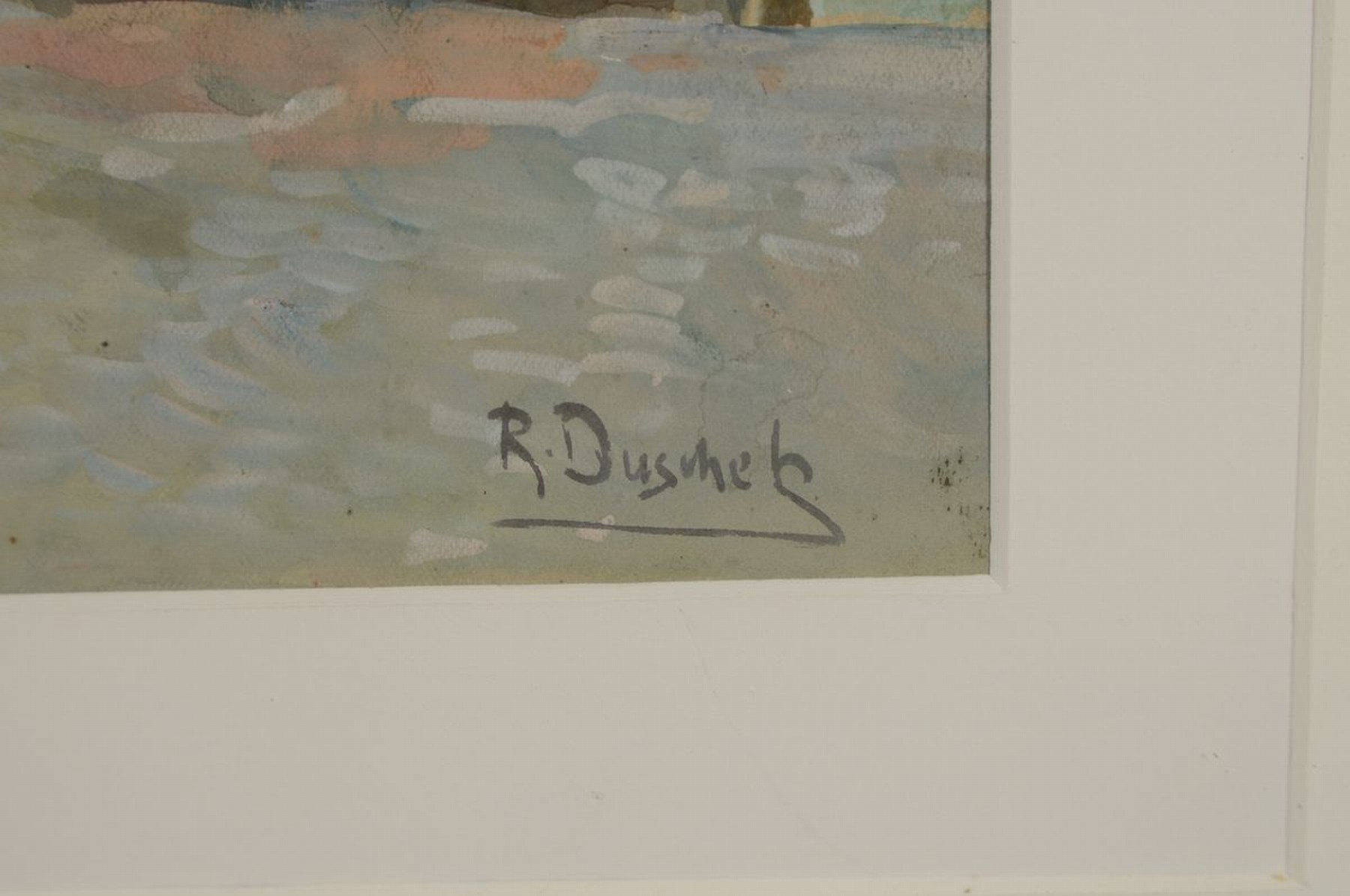 Detail a: Richard Duschek, 1884 Neugarten-1959 Besigheim, Studium an der Akademie Berlin, Schüler von Kallmorgen und U. Hübner, hier: Castello di Toblino, ...