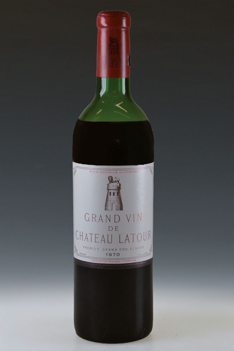 1 Flasche 1970 Chateau Latour, Grand Vin de Chateau Latour, premier grand cru classé, ca. 700ml, mid-shoulder, orig. verkorkt und unverkostet