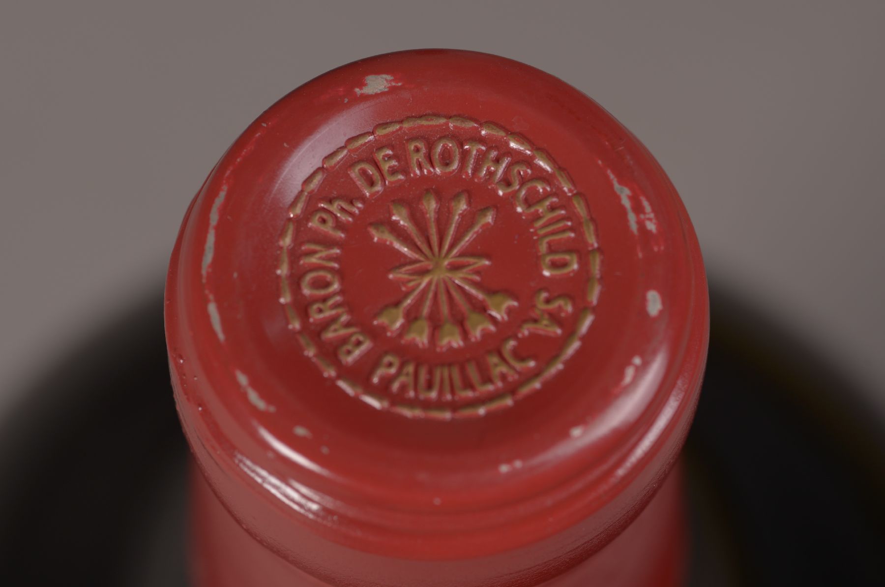 Detail b: Jeroboam-Flasche Chateau Mouton Rothschild 1993, 5 Liter, orig. verkorkt und unverkostet