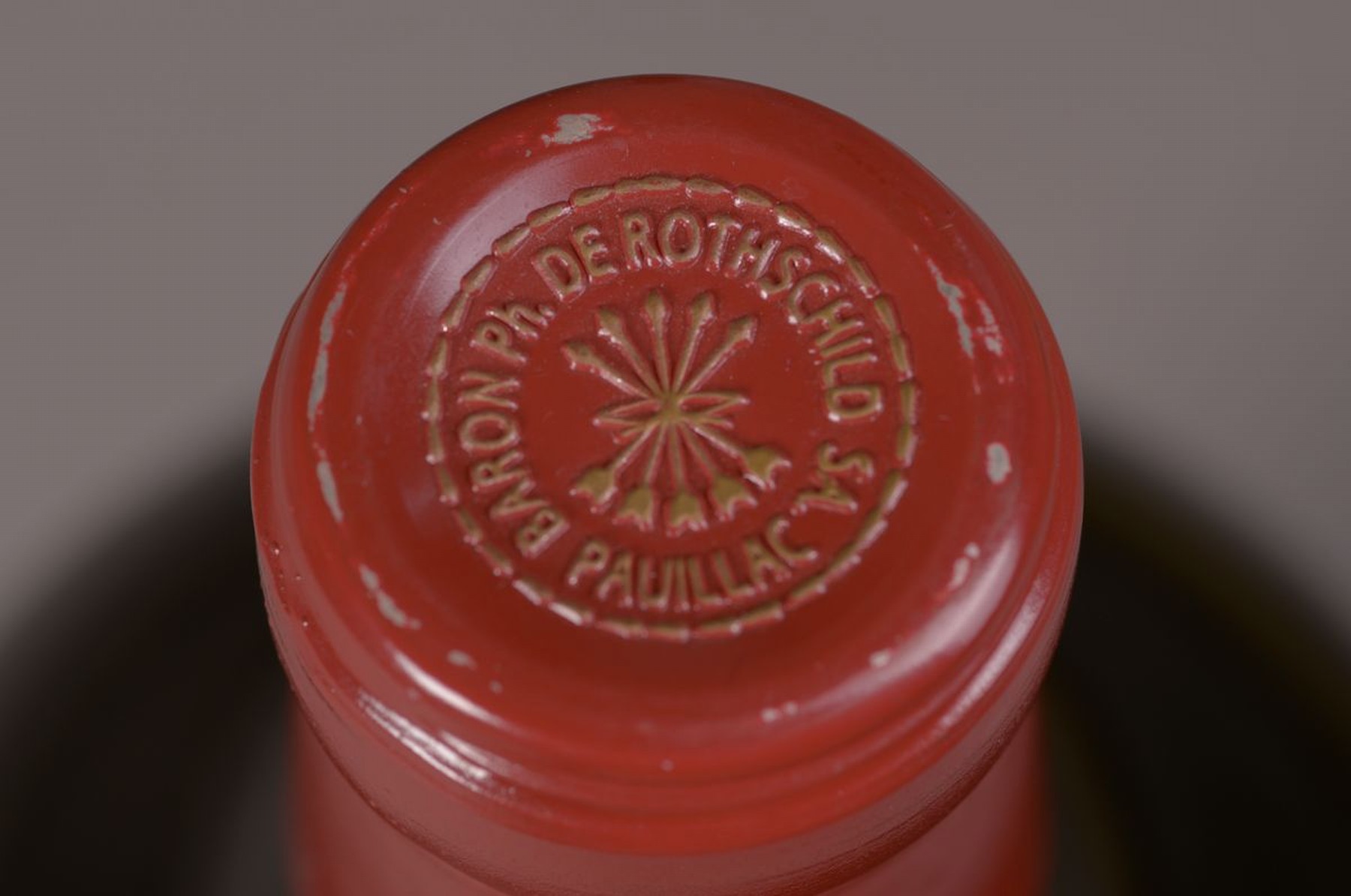 Detail c: Jeroboam-Flasche Chateau Mouton Rothschild 1993, 5 Liter, orig. verkorkt und unverkostet