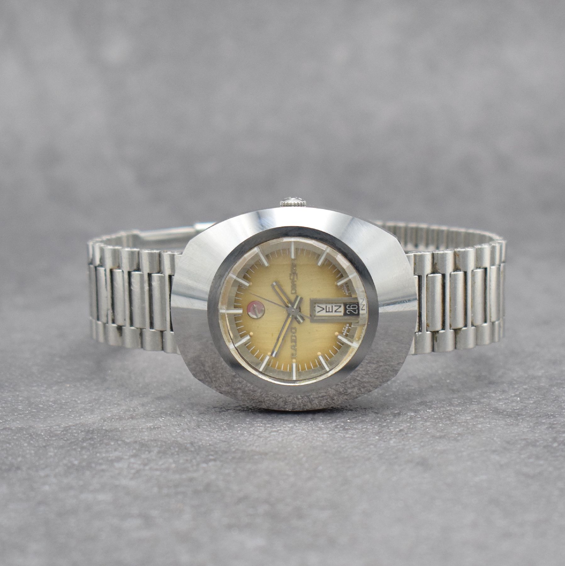 RADO Diastar Herrenarmbanduhr, Automatik, Schweiz um 1970, Ref. 8-625.0008.3, kratzfestes Geh., Edelstahlboden geschr., Saphirglas mehr-flächig, ...