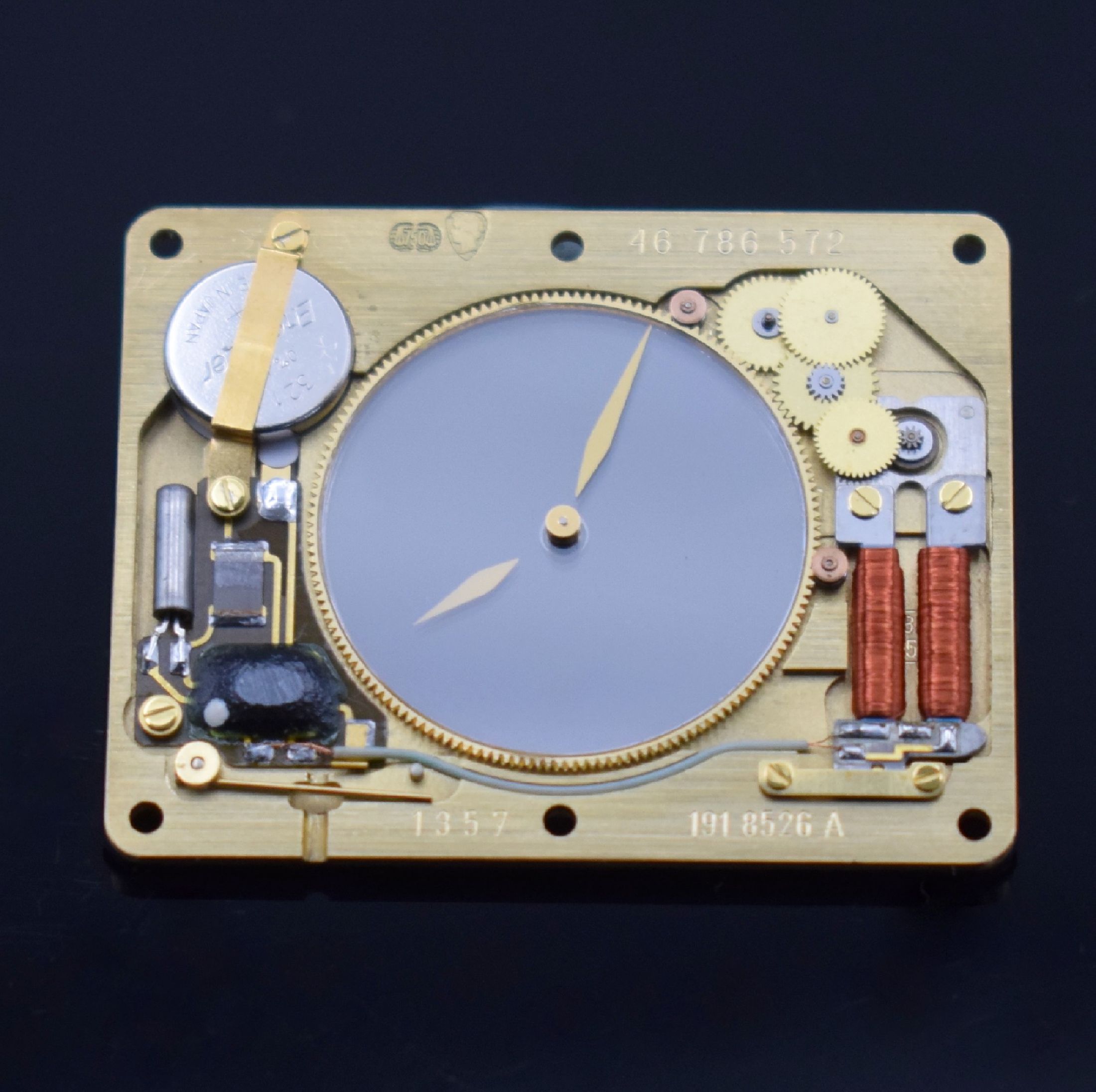 Detail f: OMEGA extrem seltene, ultraflache Anhängeuhr Modellserie "Magique" mit mysterieuser Zeitanzeige in GG 750/000 Referenz 191.8526, Schweiz ...