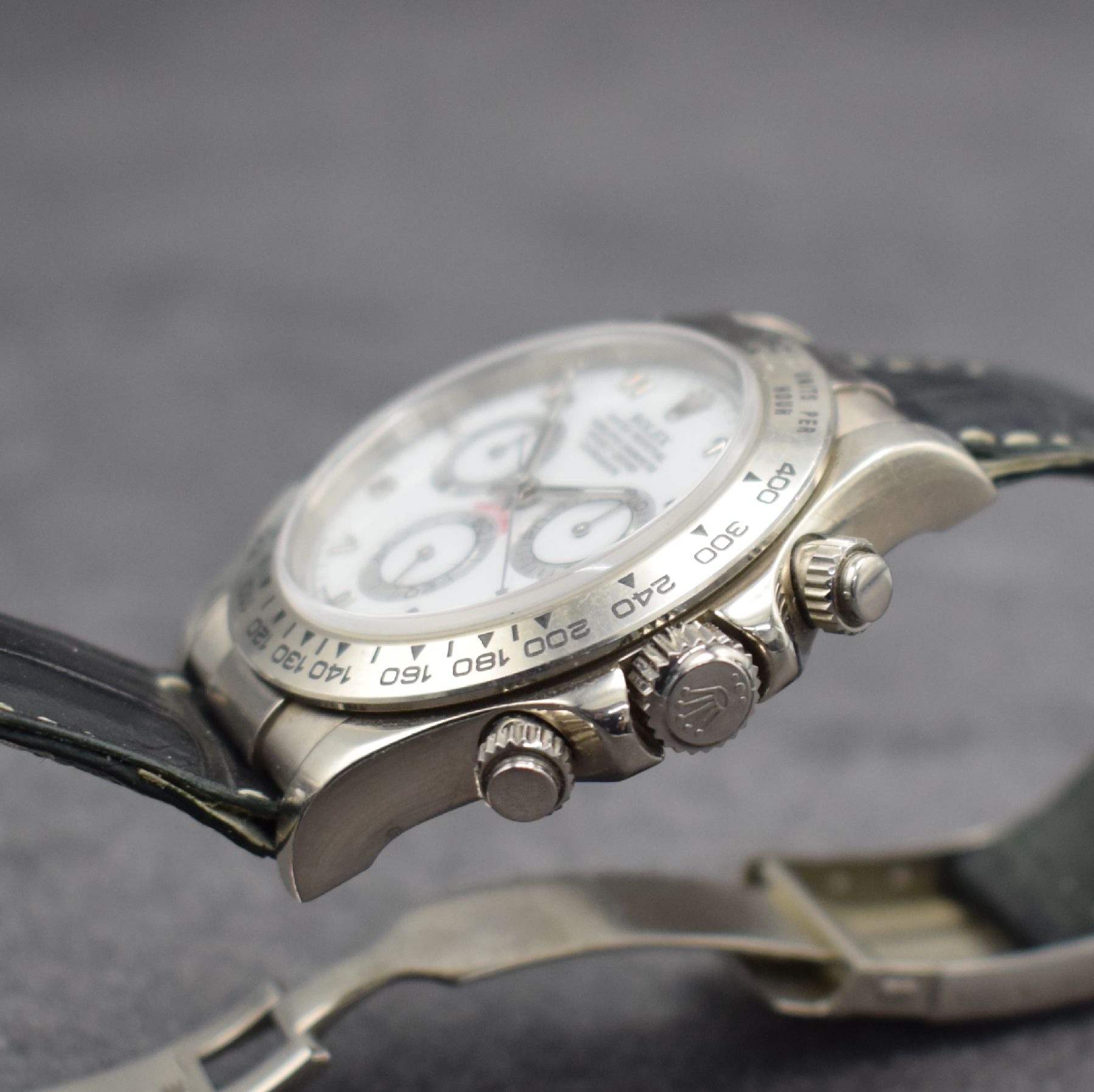 Detail f: ROLEX Oyster Perpetual Cosmograph Daytona Referenz 116519 in WG 750/000, Schweiz um 2001, Automatik, verschr. Oystergeh. m. Tachymeter-Lünette, ...