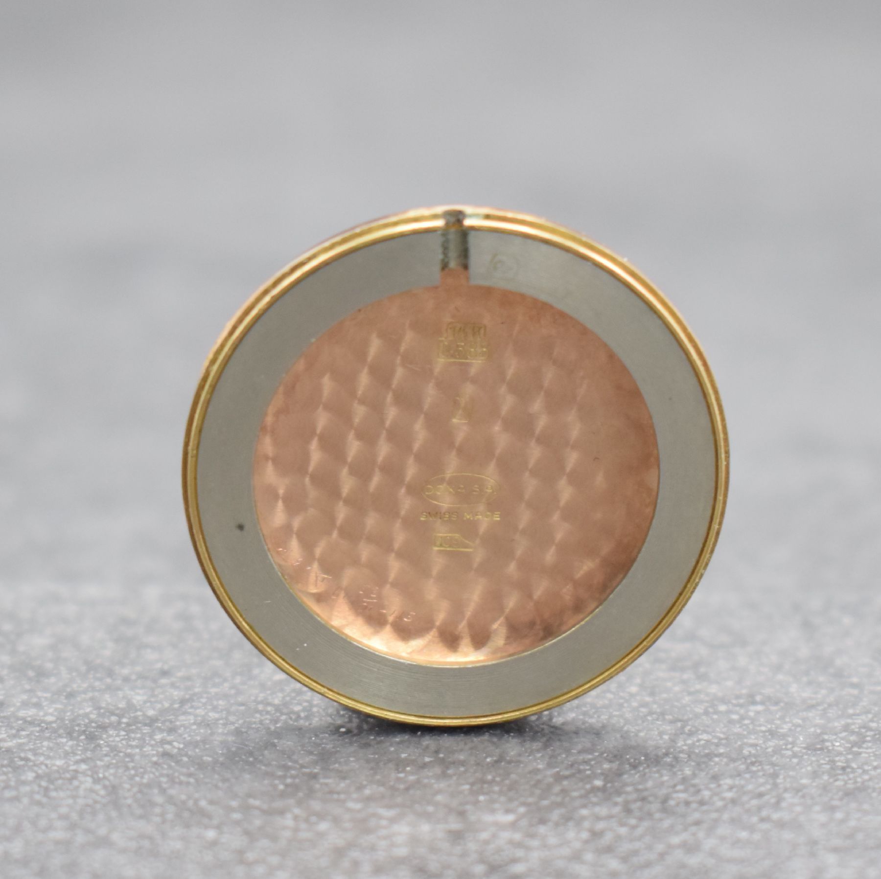 Detail g: DOXA Herrenarmbanduhr in RG 585/000, Schweiz um 1955, Automatik, 2-tlg. Geh., Boden aufgedr., silb. Zifferbl., rotgold. Indizes & Zeiger, ...