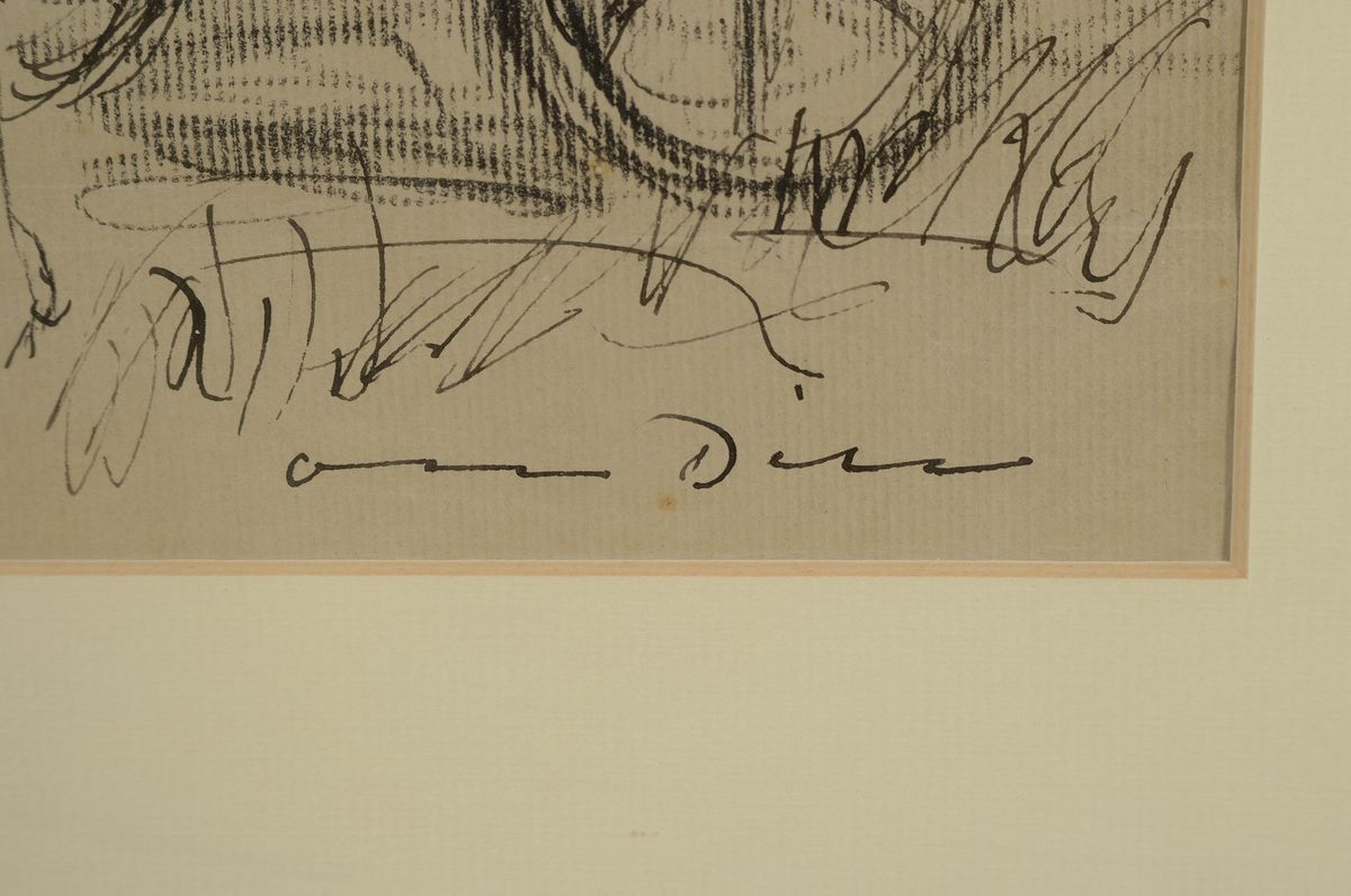 Detail a: Otto Dill, 1884 Neustadt-1957 Bad Dürkheim, Bauer mit Ochsenfuhrwerk, Bleistift und Kohle auf Papier, rechts unten signiert, ca. 23x37cm, PP, u.Gl., ...