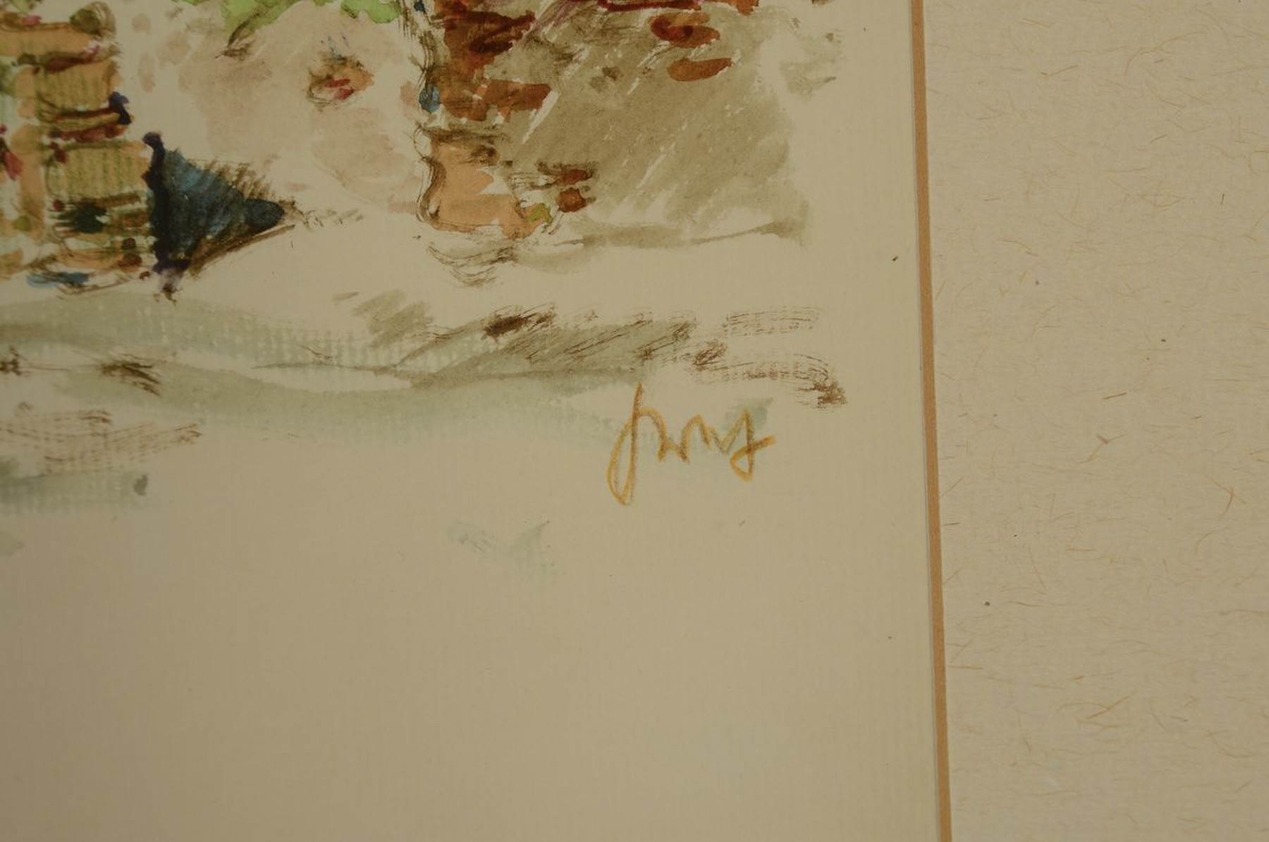 Detail a: Karl Graf, 1902-1986 Speyer, 2 Aquarelle, Unterschiessberger Mühle und Reichskammergericht, beide betitelt und signiert, je ca. 30x32cm, PP, u.Gl., ...