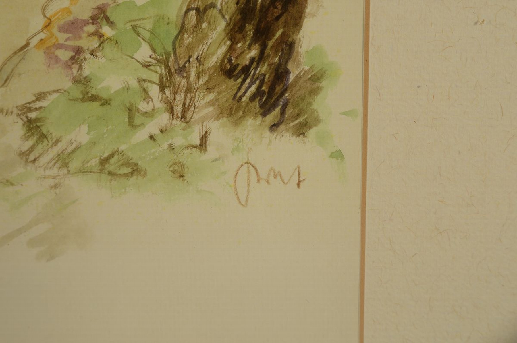 Detail b: Karl Graf, 1902-1986 Speyer, 2 Aquarelle, Unterschiessberger Mühle und Reichskammergericht, beide betitelt und signiert, je ca. 30x32cm, PP, u.Gl., ...