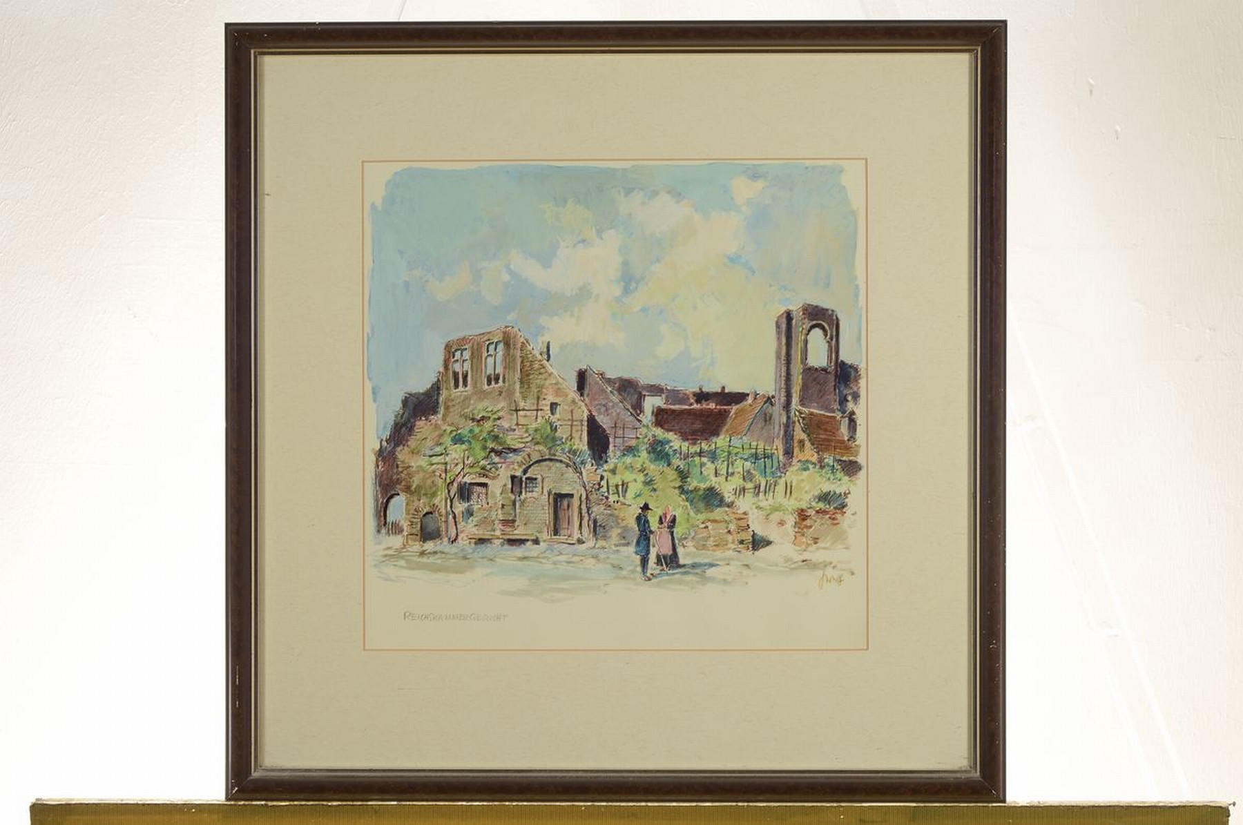Detail k: Karl Graf, 1902-1986 Speyer, 2 Aquarelle, Unterschiessberger Mühle und Reichskammergericht, beide betitelt und signiert, je ca. 30x32cm, PP, u.Gl., ...