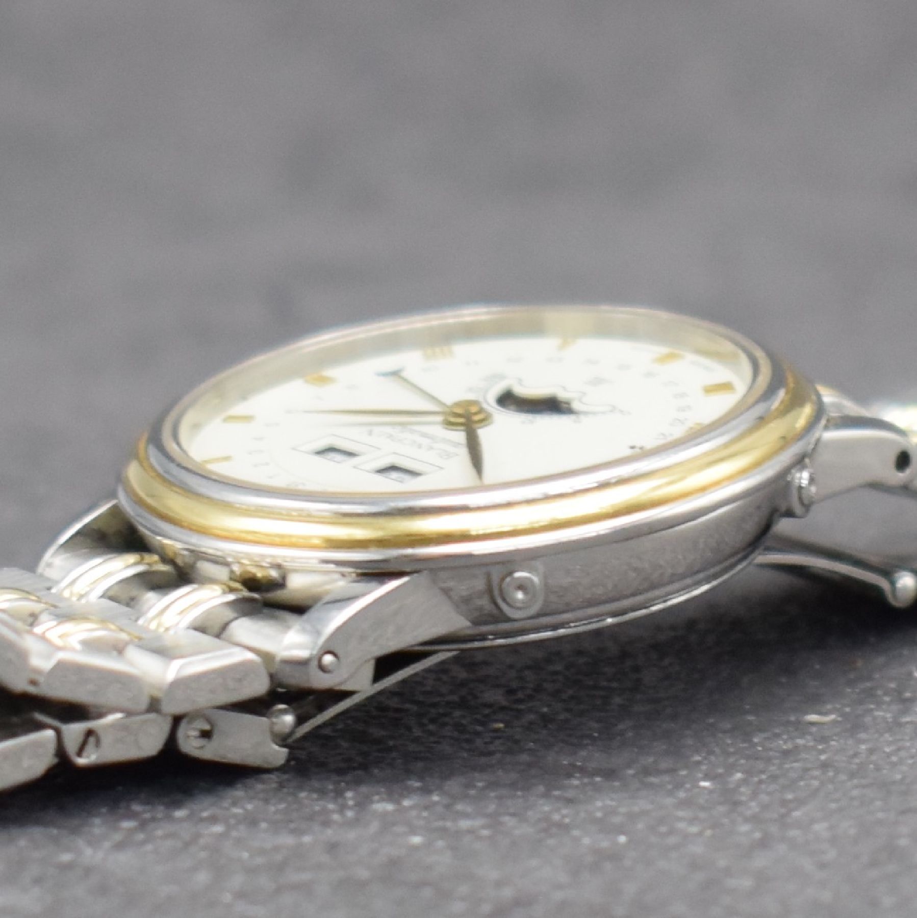 Detail f: BLANCPAIN astronomische Herrenarmbanduhr mit Vollkalenderanzeige Serie Villeret, Automatik, Schweiz um 1995, Edelstahl/Gold kombiniert inkl. ...