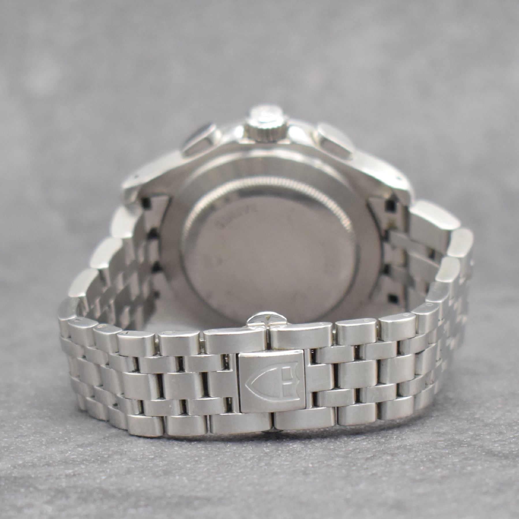 Detail d: TUDOR Chronautic Herrenarmbanduhr mit Chronograph, Schweiz verk. lt. beil. orig. Zertifikat 12/2007, Automatik, Ref. 79380, verschr. Edelstahlgeh. ...