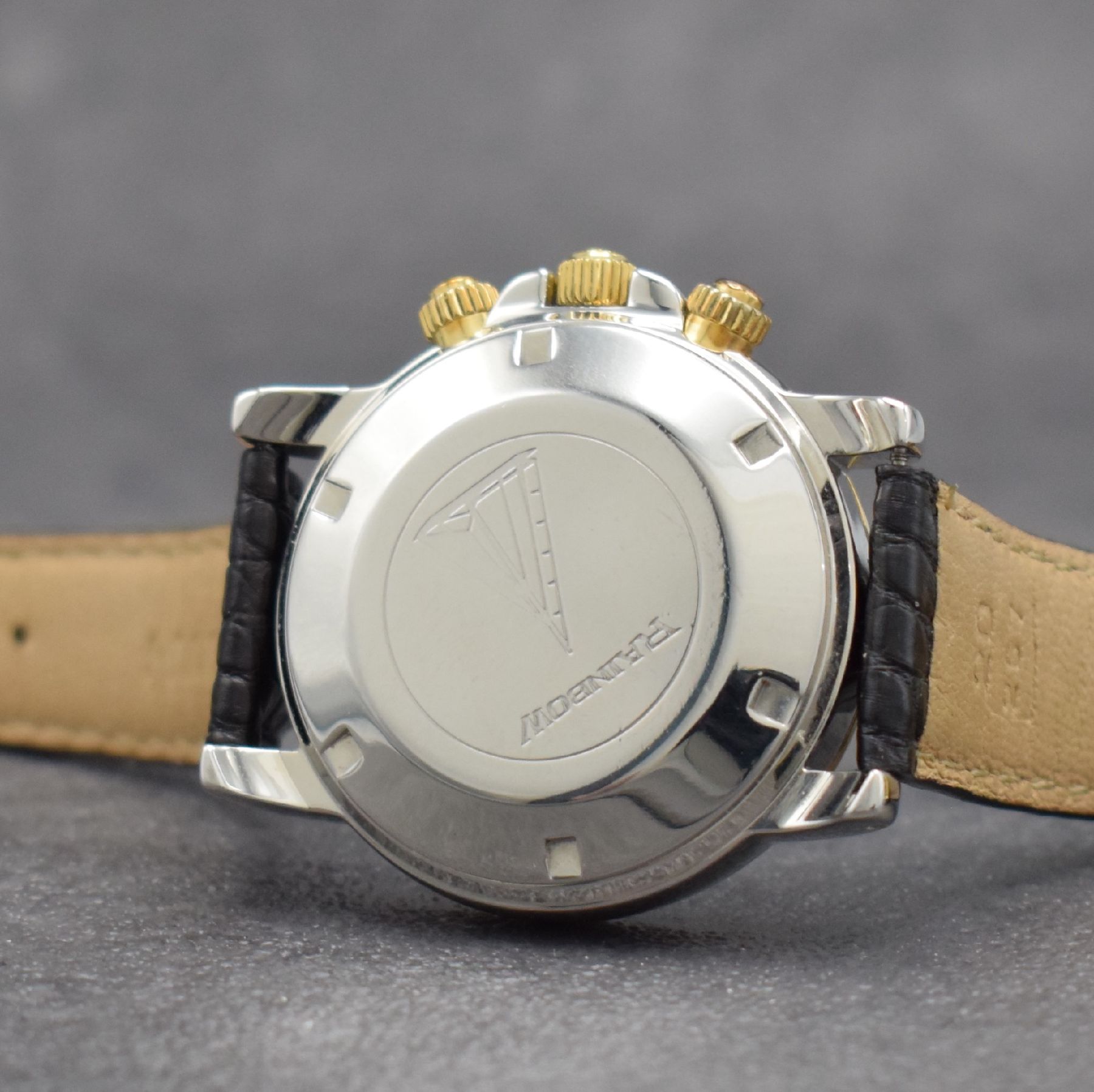 Detail e: ZENITH El Primero Rainbow Herrenarmbanduhr mit Chronograph, Schweiz um 2000, Automatik, Ref. 53.0363.400, Edelstahl/Gold komb., verschr. Geh., ...