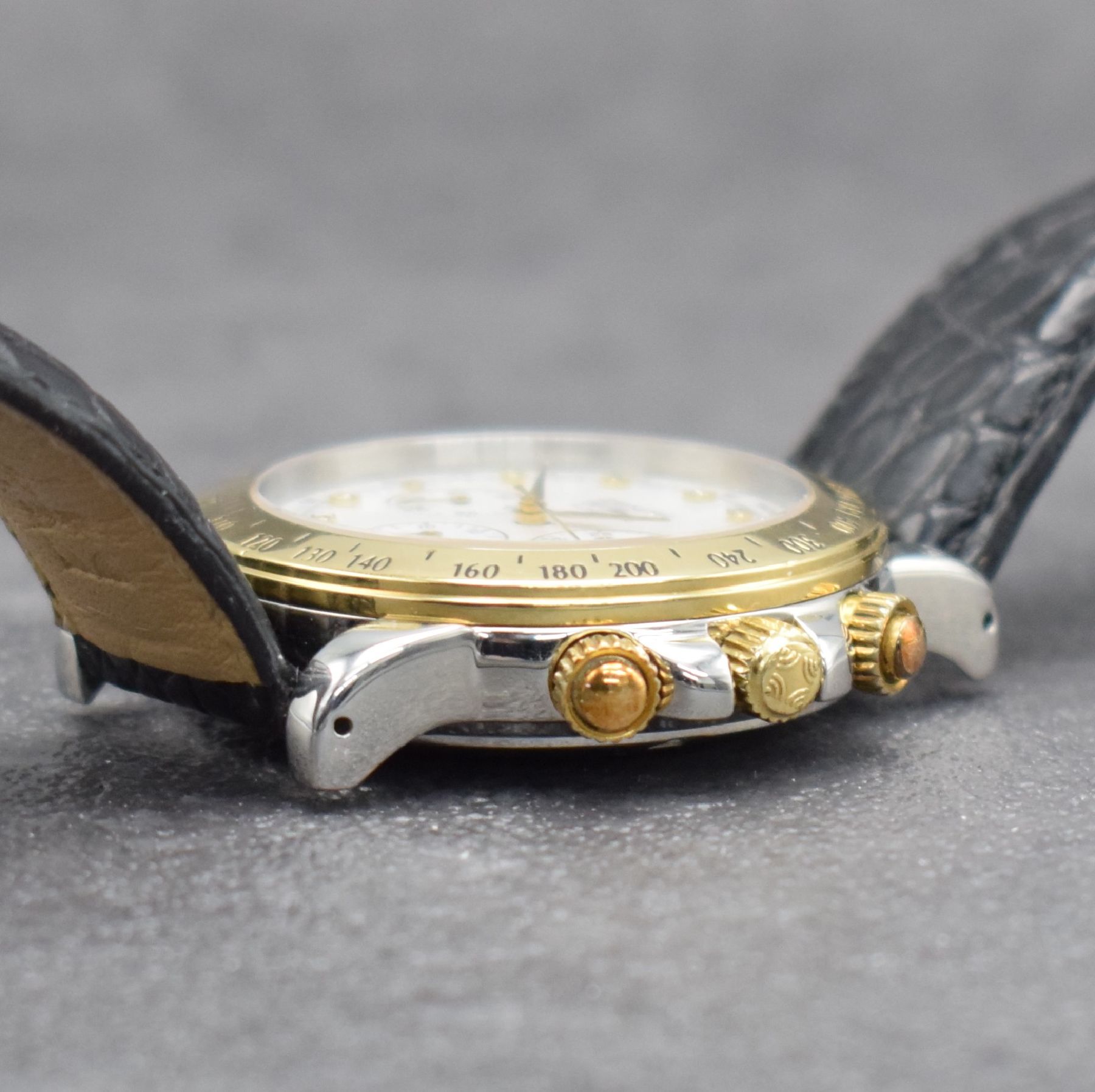 Detail f: ZENITH El Primero Rainbow Herrenarmbanduhr mit Chronograph, Schweiz um 2000, Automatik, Ref. 53.0363.400, Edelstahl/Gold komb., verschr. Geh., ...