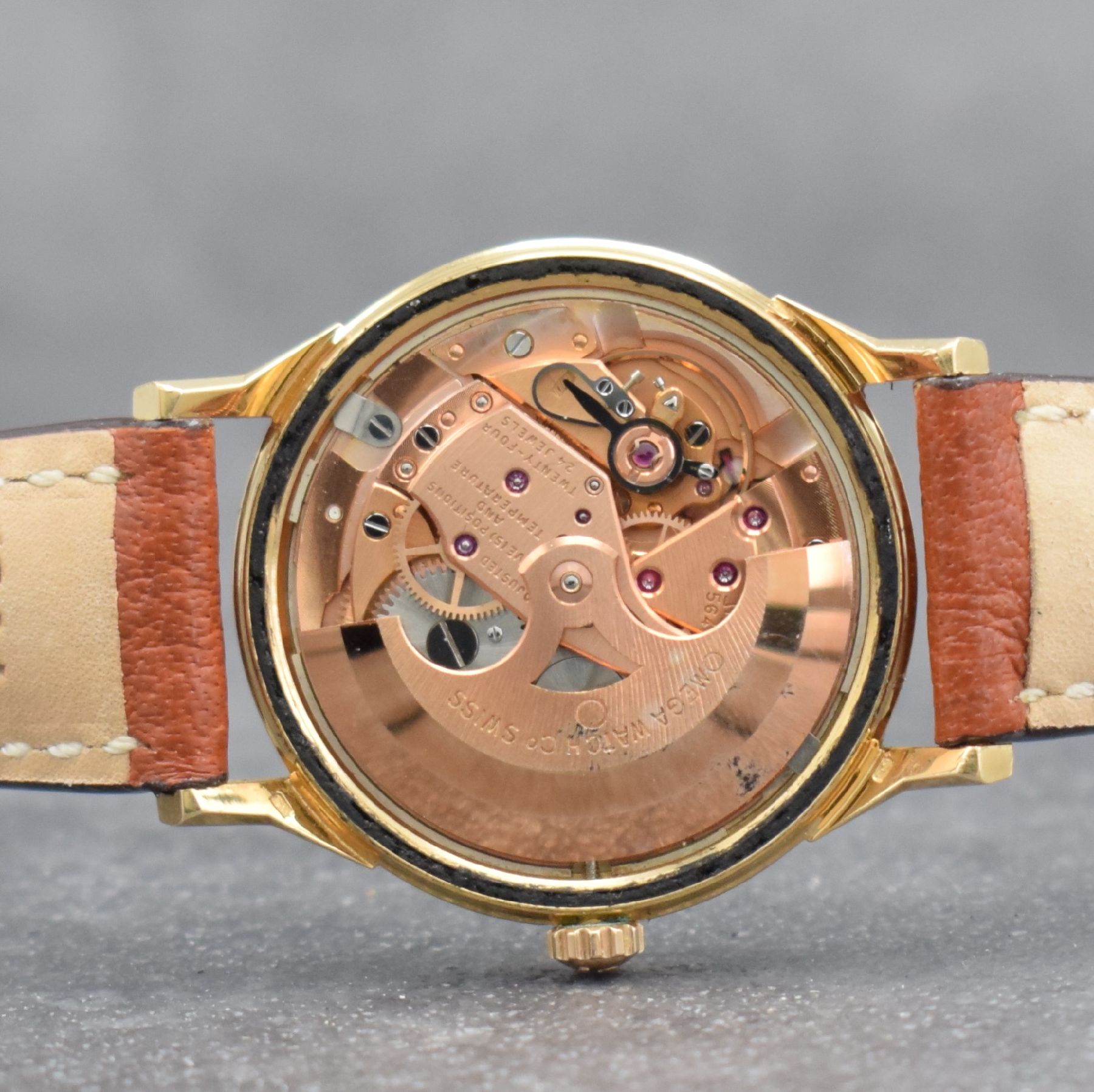 Detail g: OMEGA "Sheikh Isa Bin Salman Al Khalifa" feine& extrem seltene Herrenarmbanduhr Constellation in RG 750/000 im unpoliertem Zustand, ...