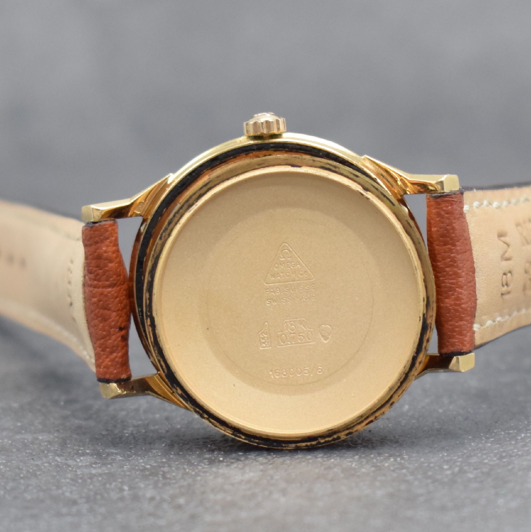Detail h: OMEGA "Sheikh Isa Bin Salman Al Khalifa" feine& extrem seltene Herrenarmbanduhr Constellation in RG 750/000 im unpoliertem Zustand, ...