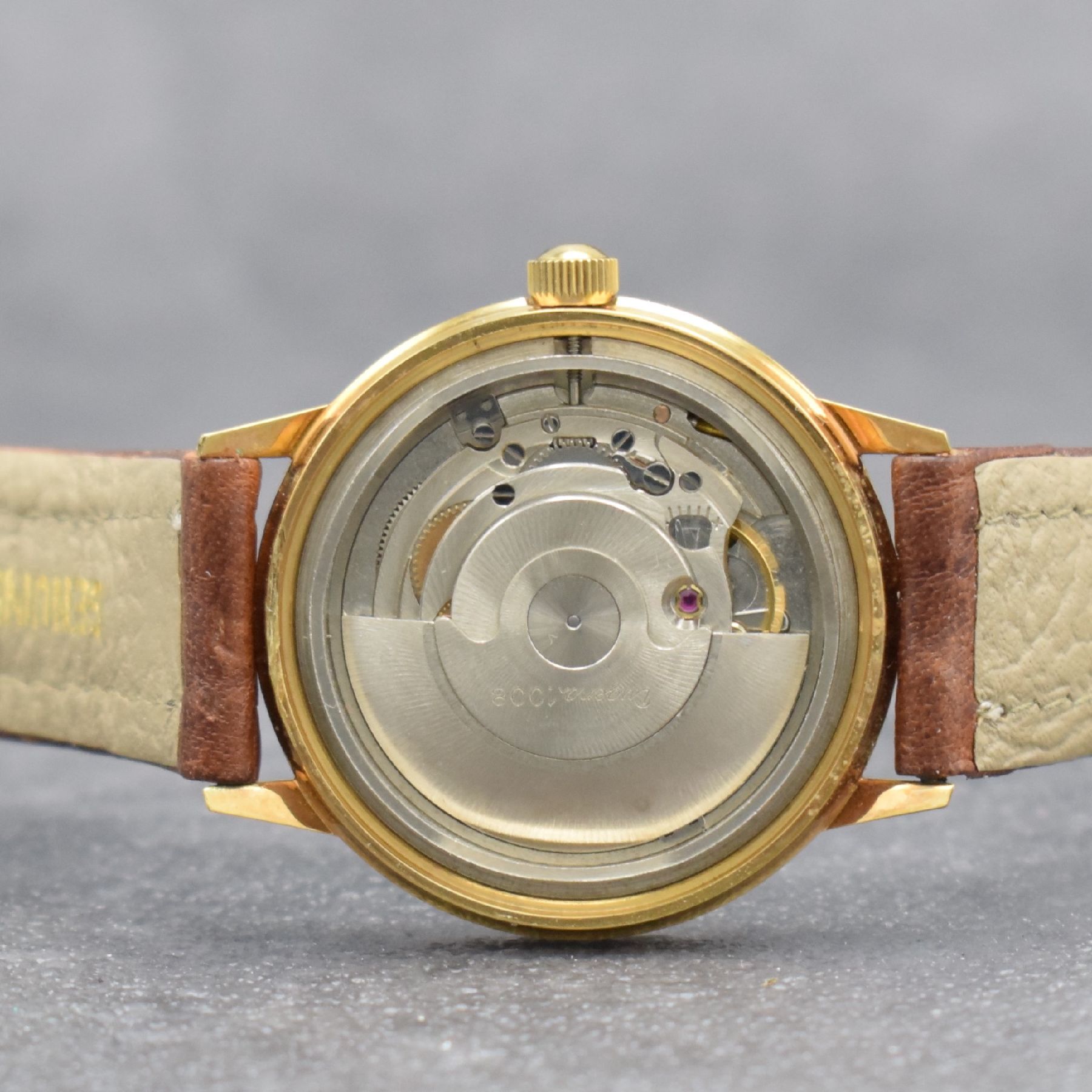 Detail d: Konvolut: 3 DUGENA Armbanduhren Serie Tropica, Schweiz 1970er Jahre, all Automatik, 1 x verchromt an neutr. Stahlband, Edelstahlboden aufgedr., Kal. ...