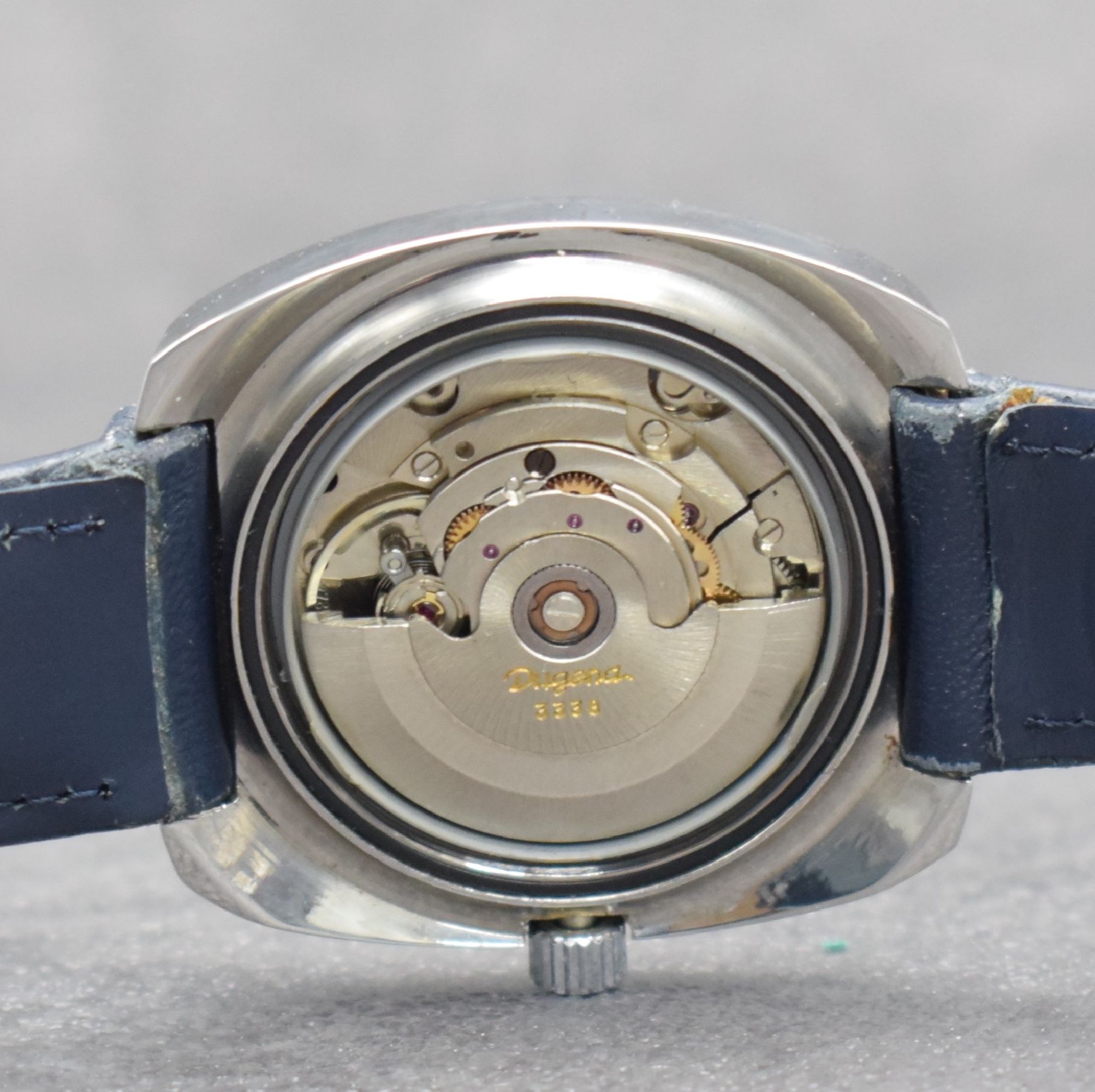 Detail j: Konvolut: 3 DUGENA Armbanduhren Serie Tropica, Schweiz 1970er Jahre, all Automatik, 1 x verchromt an neutr. Stahlband, Edelstahlboden aufgedr., Kal. ...