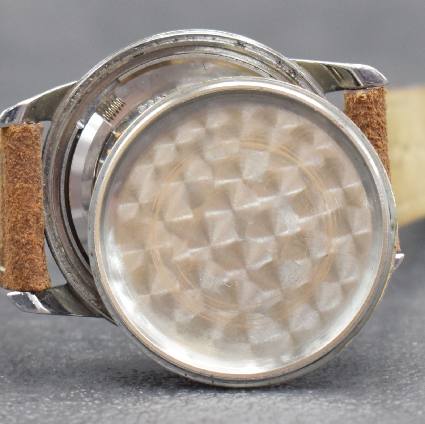 Detail i: ZENITH Herrenarmbanduhr mit original Etui, Garantieschein & Beschreibung Kal. 133.8, Schweiz verk. lt. G.-Schein 03/1956, Hammerautomatik, ...