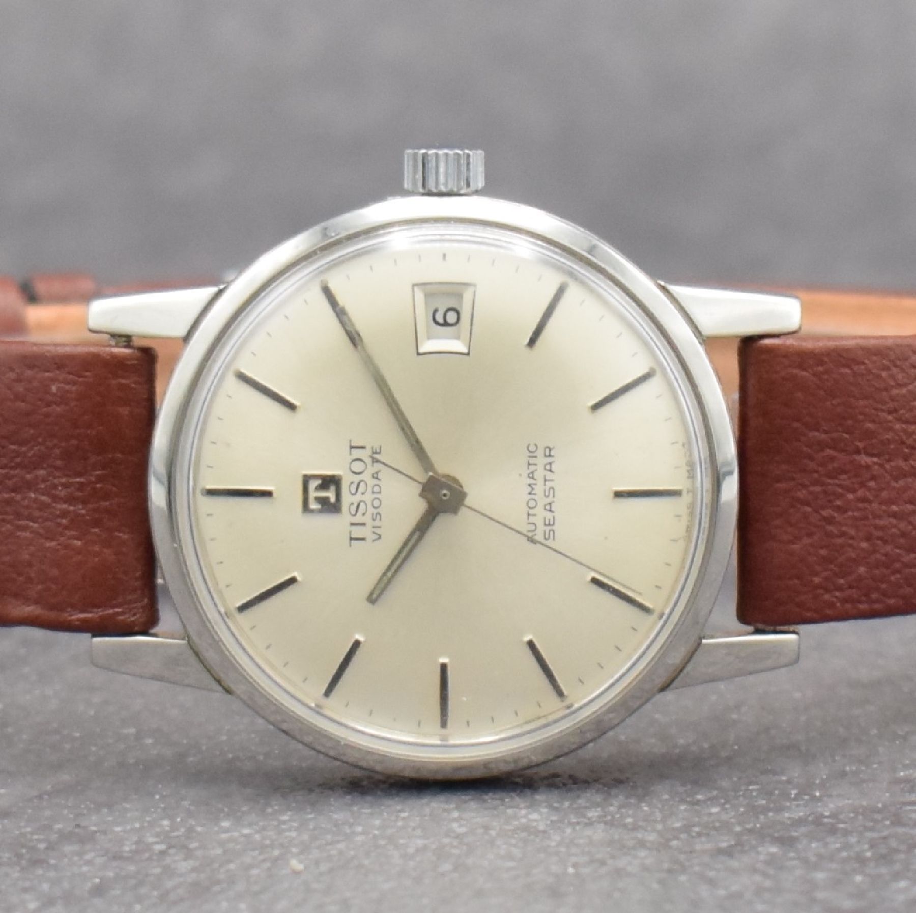 Detail a: Konvolut: 2 TISSOT Armbanduhren Serie Seastar, beide Automatik, Schweiz um 1975, Böden verschr., 1 x 21 St., Kal. 784-2, D. ca. 33,5 mm, 1 x m. ...