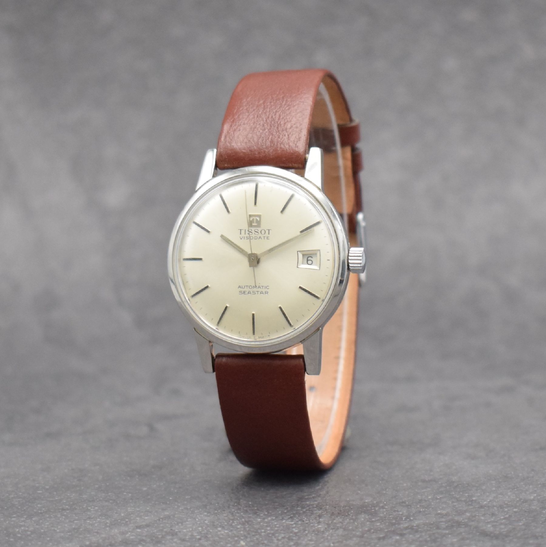 Detail b: Konvolut: 2 TISSOT Armbanduhren Serie Seastar, beide Automatik, Schweiz um 1975, Böden verschr., 1 x 21 St., Kal. 784-2, D. ca. 33,5 mm, 1 x m. ...