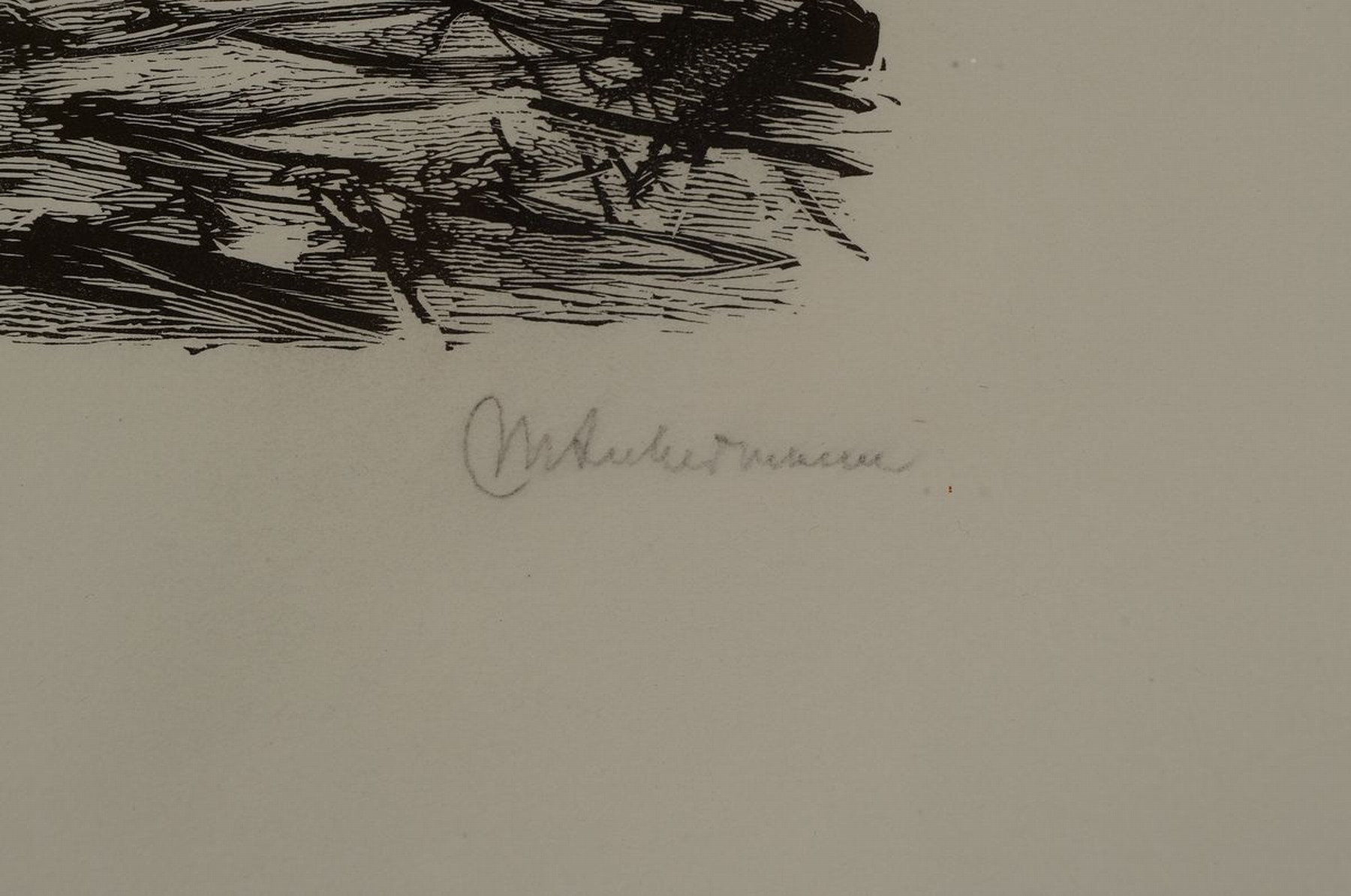 Detail a: Max Liebermann, 1847-1935, Lithographie, rechts unten handsigniert, ca. 11x13.5cm, PP, u.Gl., R. ca. 54x44cm