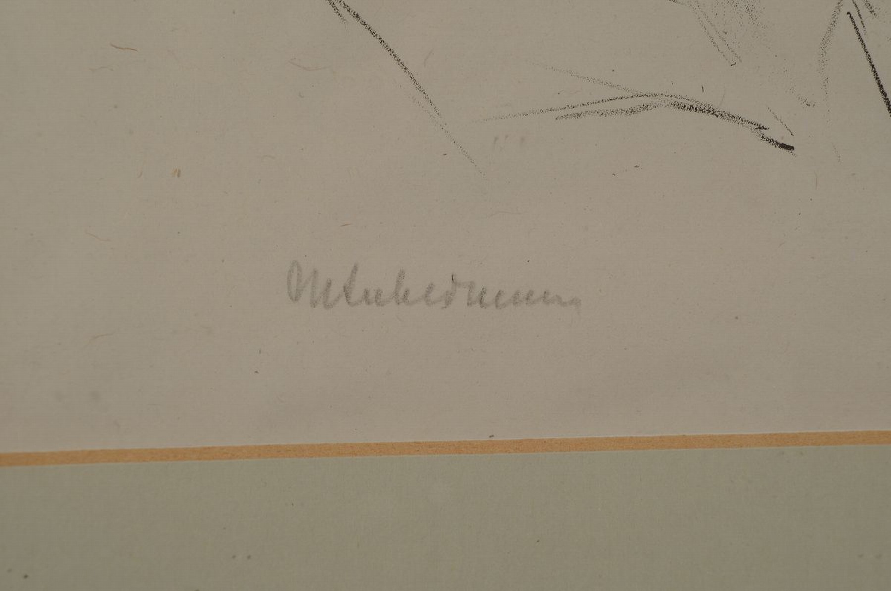 Detail a: Max Liebermann, 1847-1935, Profilporträt, Lithographie, rechts unten handsigniert, ca. 26x16cm, PP, u.Gl., R. ca. 50x40cm