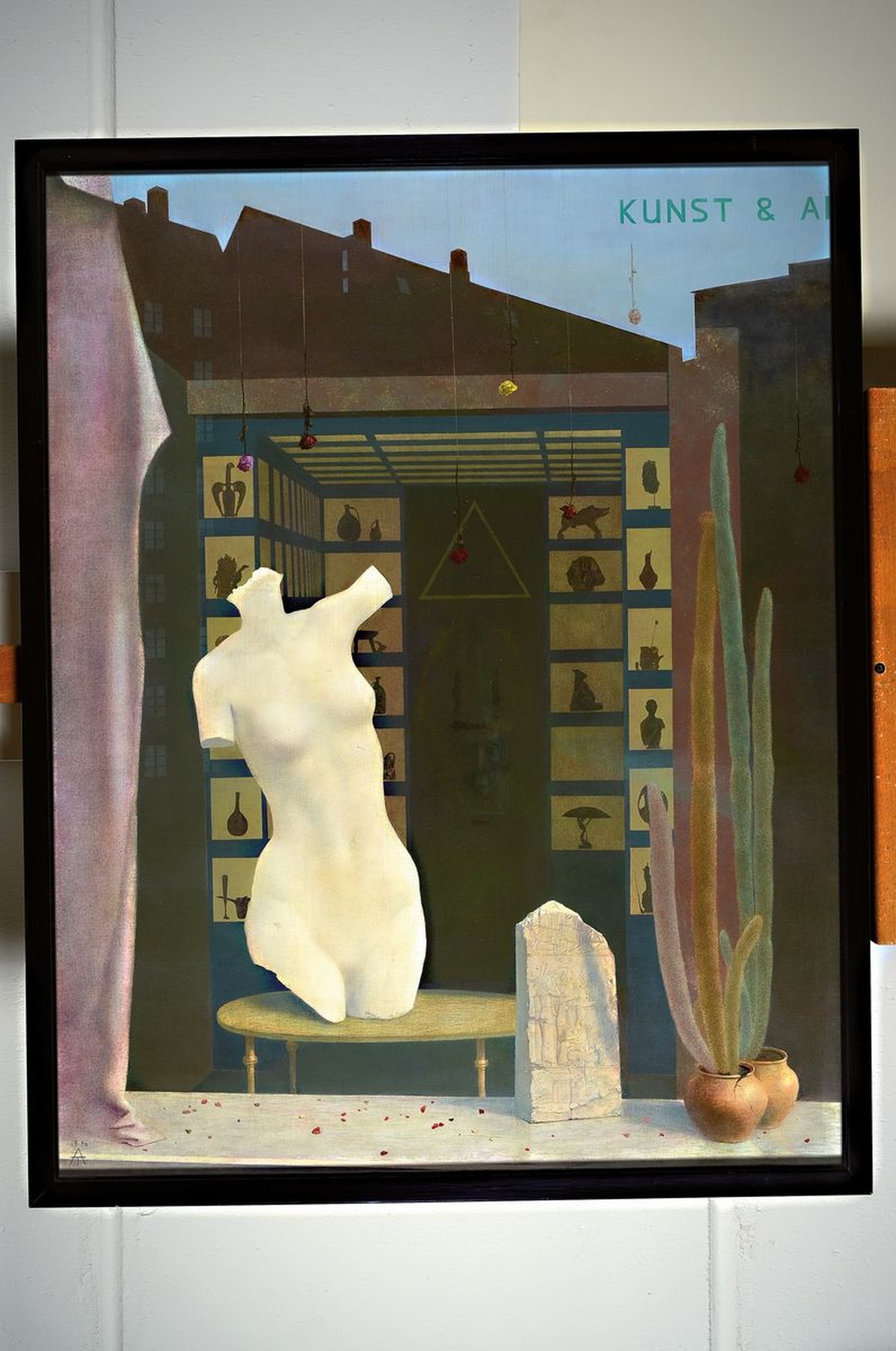 Detail k: Alexander Timofeev, geb. 1971, "Es war mal ein Schaufenster", Öl/Lwd, verso sign., dat. 1996, R. ca. 96x75 cm