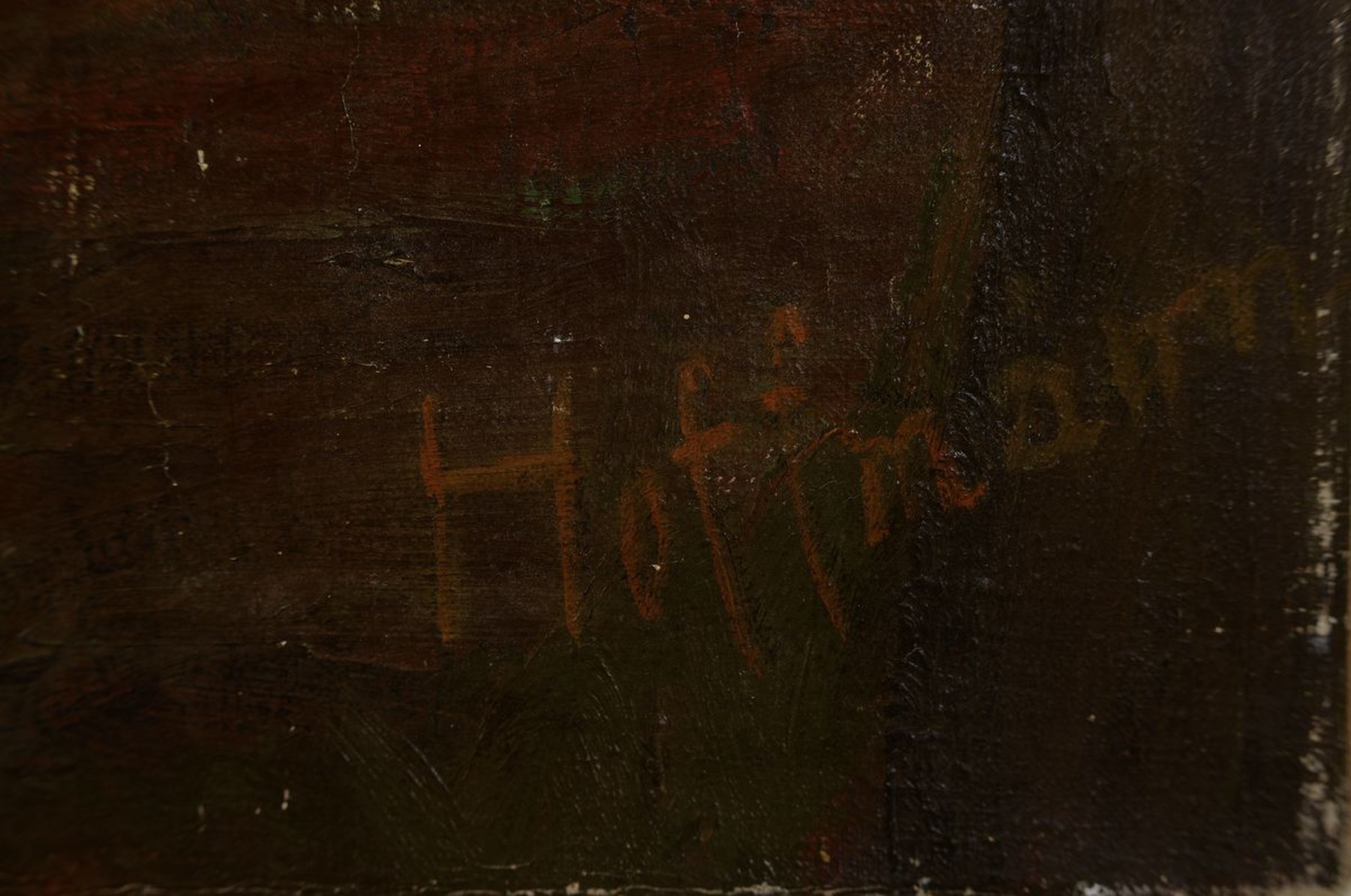 Detail a: Fritz Hoffmann, 1907-1942, "Pferd", Öl/Lwd, rechts unten sign., ca. 70x87 cm