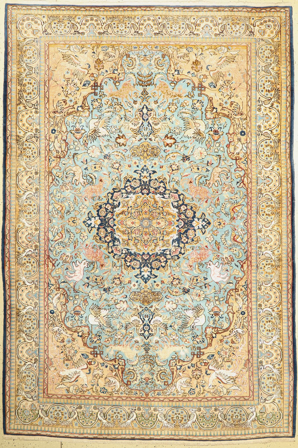 Ghom alt, Persien, um 1960, Wolle mit Seide, ca. 314 x 212 cm, EHZ: 2-3