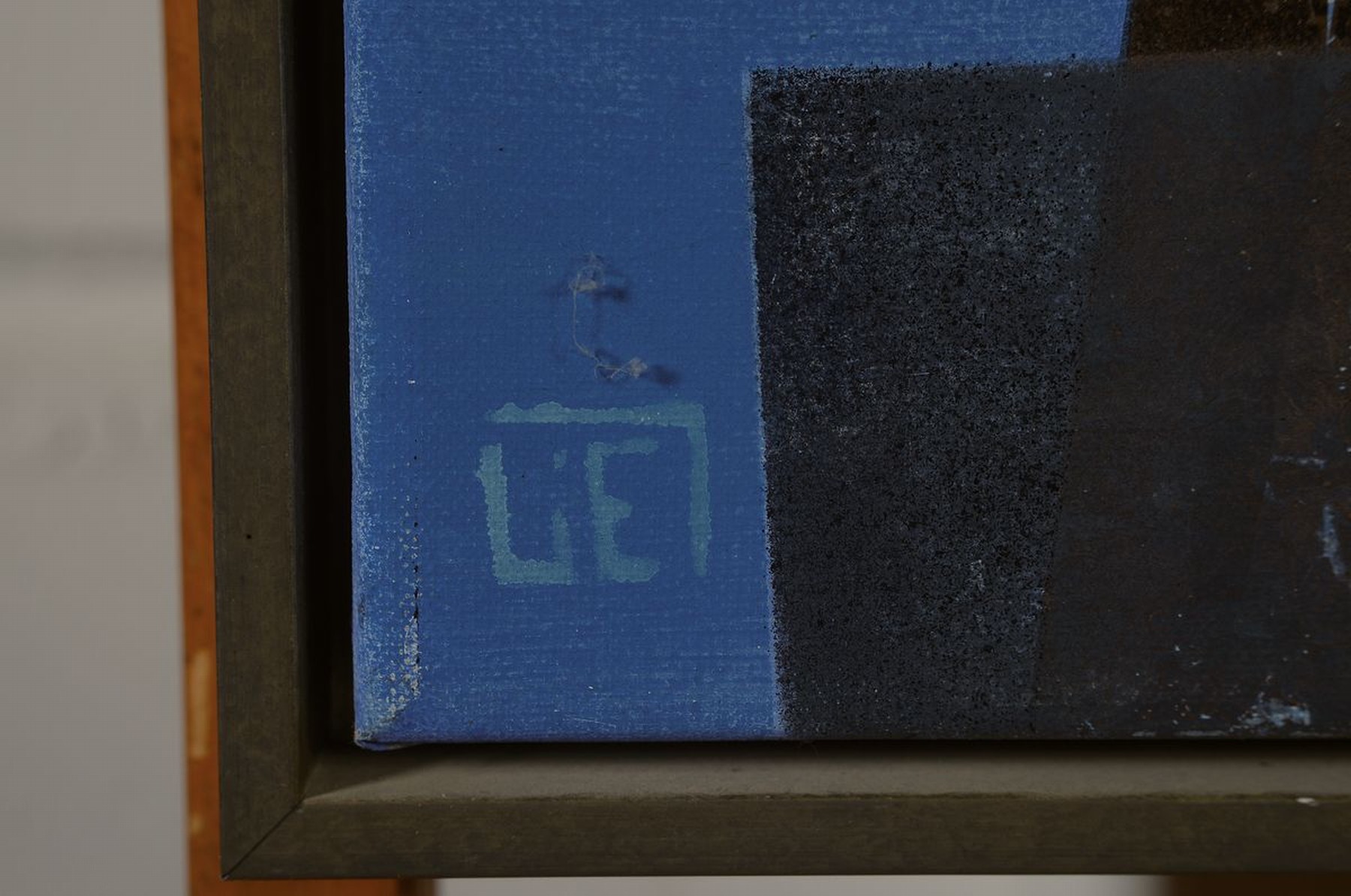 Detail a: Lilo Emmerling, geb. 1937 Landau/Pfalz, Konvolut aus 2 Arbeiten, Öl/Lwd, je verso sign., dat. 1987, je mit Rahmen, je ca. 45x43 cm