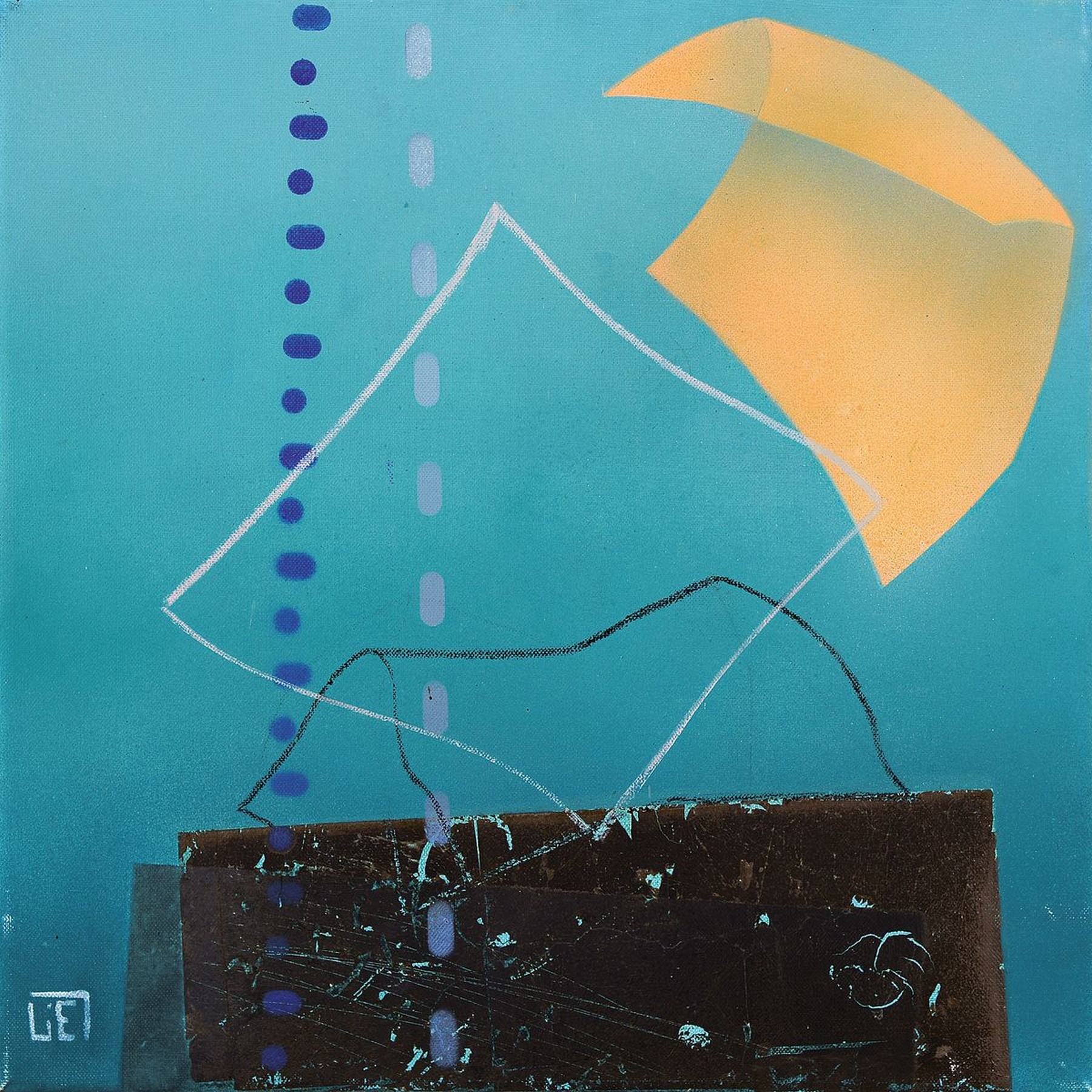 Detail c: Lilo Emmerling, geb. 1937 Landau/Pfalz, Konvolut aus 2 Arbeiten, Öl/Lwd, je verso sign., dat. 1987, je mit Rahmen, je ca. 45x43 cm