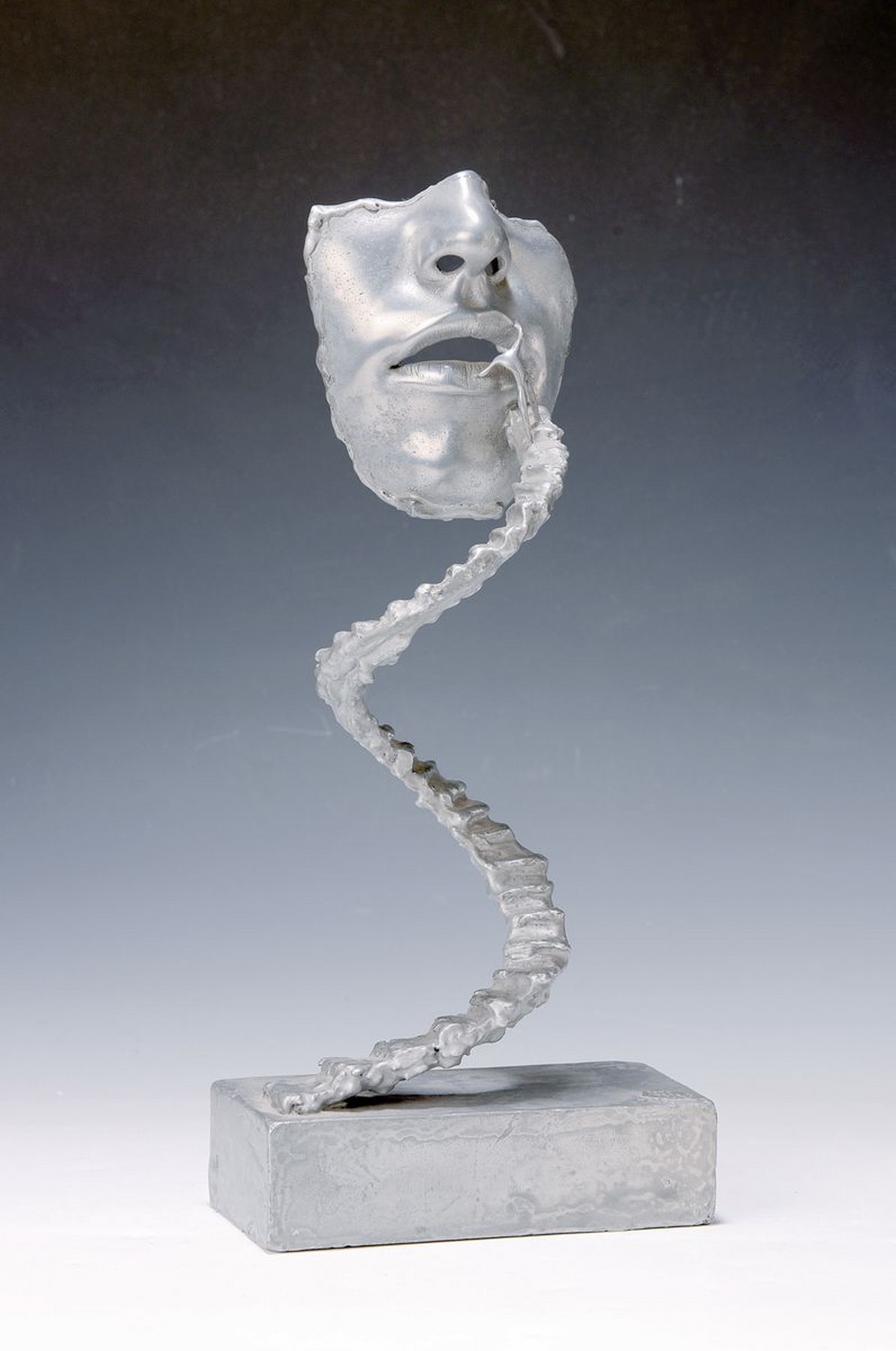 John Cotter, geb. 1946, Metall Skulptur, sign., dat. 1974, ca. 36x16 cm