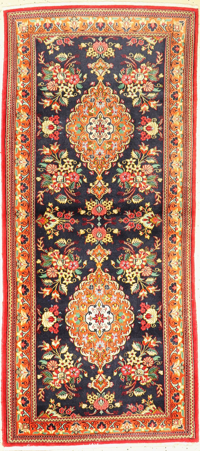 Ghom Kork, Persien, ca. 50 Jahre, Korkwolle, ca. 200 x 90 cm, EHZ: 2