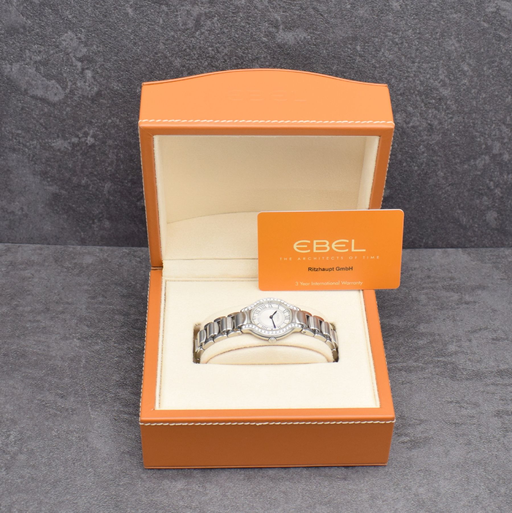 Detail g: EBEL Beluga Damenarmbanduhr in Edelstahl aufwendig mit Brillanten besetzt, Schweiz verk. lt. beil. Garantiekarte 07/2016, quarz, Ref. E9258N2S, ...