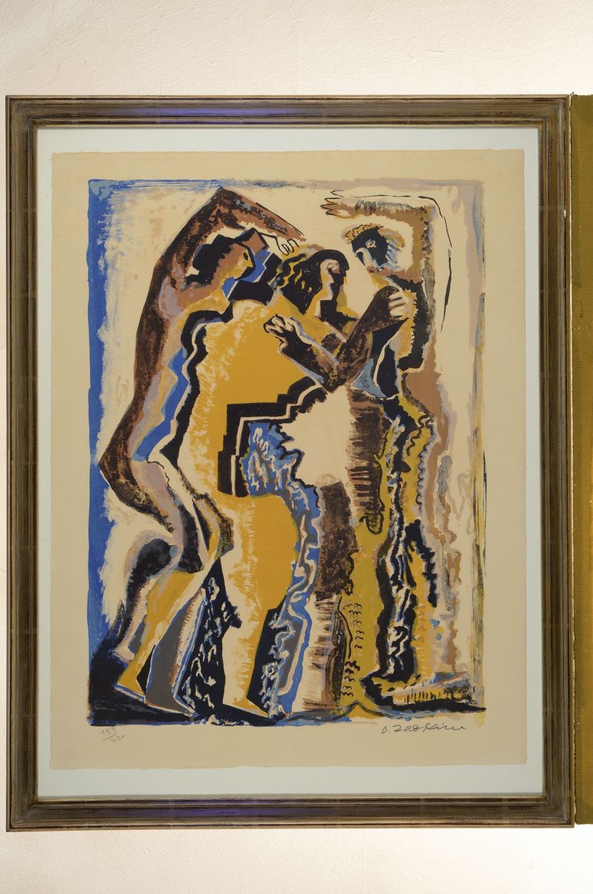 Detail k: Ossip Zadkine, 1890-1967, Farblithographie, handsigniert und num. 159/220, leicht gebräunt, ca. 57x42cm, u.Gl., R. ca. 78x60cm