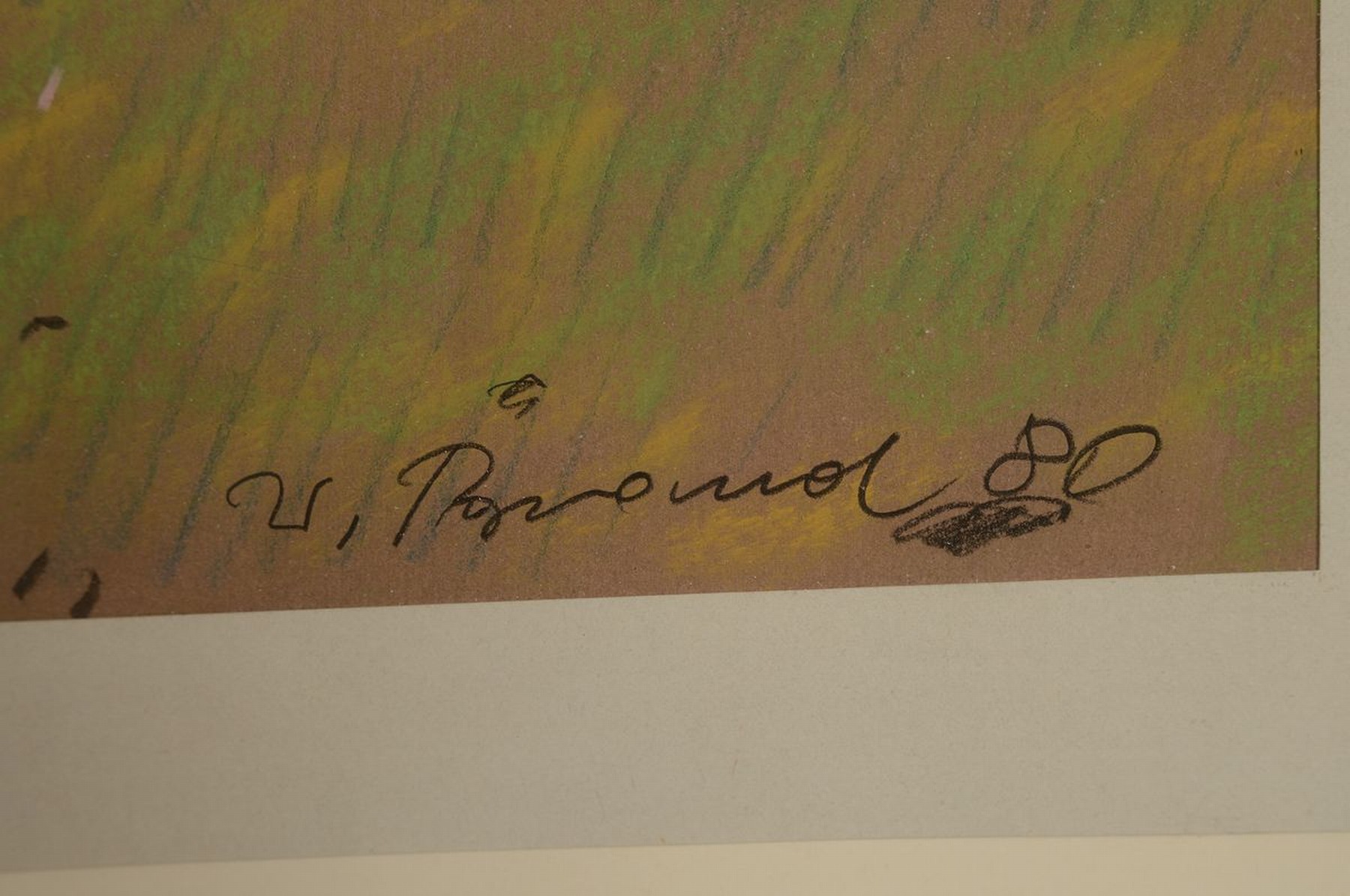 Detail b: Werner Brand, geb. 1933 Löbau, zwei Winterlandschaften, Pastell/Kreide auf Papier, beide handsigniert, ca. 41 x 51 cm, einmal datiert 80, unter ...