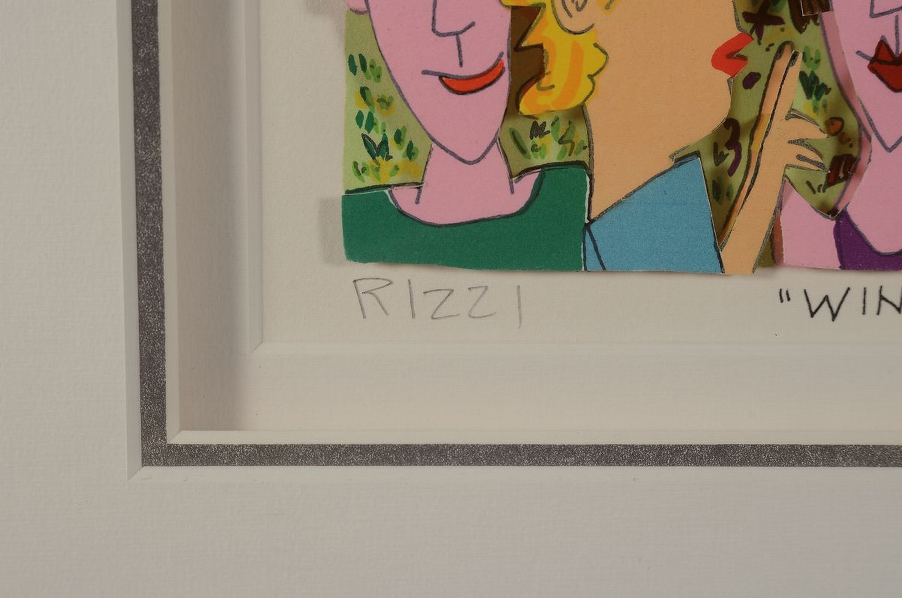 Detail a: James Rizzi, 1950-2011, 3D-Konstruktion, "Wings on my Feet", handsign., num., dat. 1992 , unter Glas gerahmt, gesamt ca. 38,5x39,5 cm