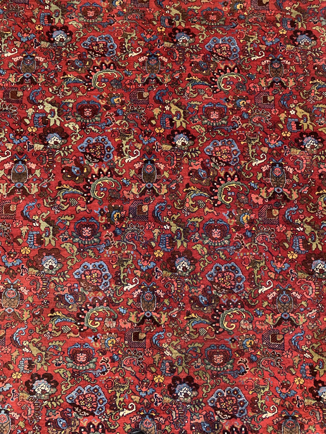 Detail a: Bidjar fein antik, Persien, um 1910/1920, Wolle geknüpft auf Baumwolle, ausgefallenes Allover Muster, sehr hochwertige Wollqualität, ca. 440 x 344 ...